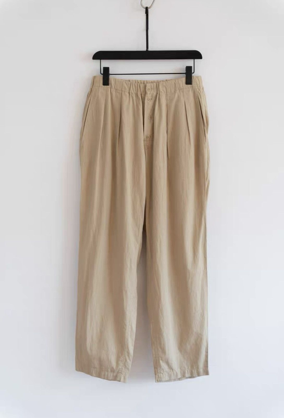 Yohji Yamamoto Yohji Yamamoto 15AW Off White Straight Trousers K4 Size US 34 / EU 50 - 1 Thumbnail