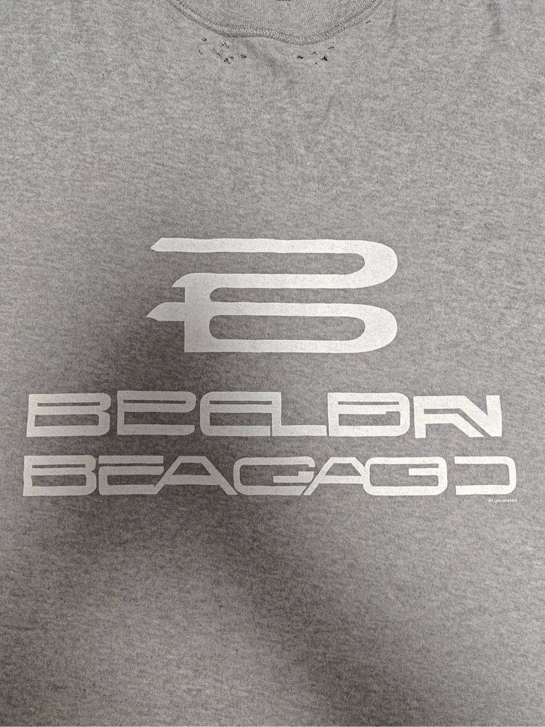 Balenciaga Balenciaga Balenciaga Gray Distressed Short Sleeve T-Shirt Size US S / EU 44-46 / 1 - 4 Thumbnail