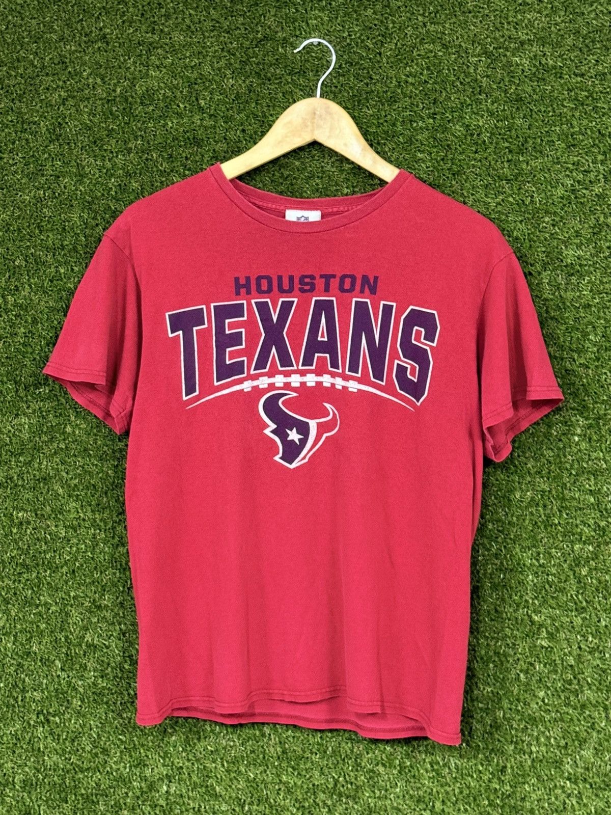 NFL Vintage Houston Texans Football NFL Red Sport T Shirt Small Size US S / EU 44-46 / 1 - 1 Thumbnail
