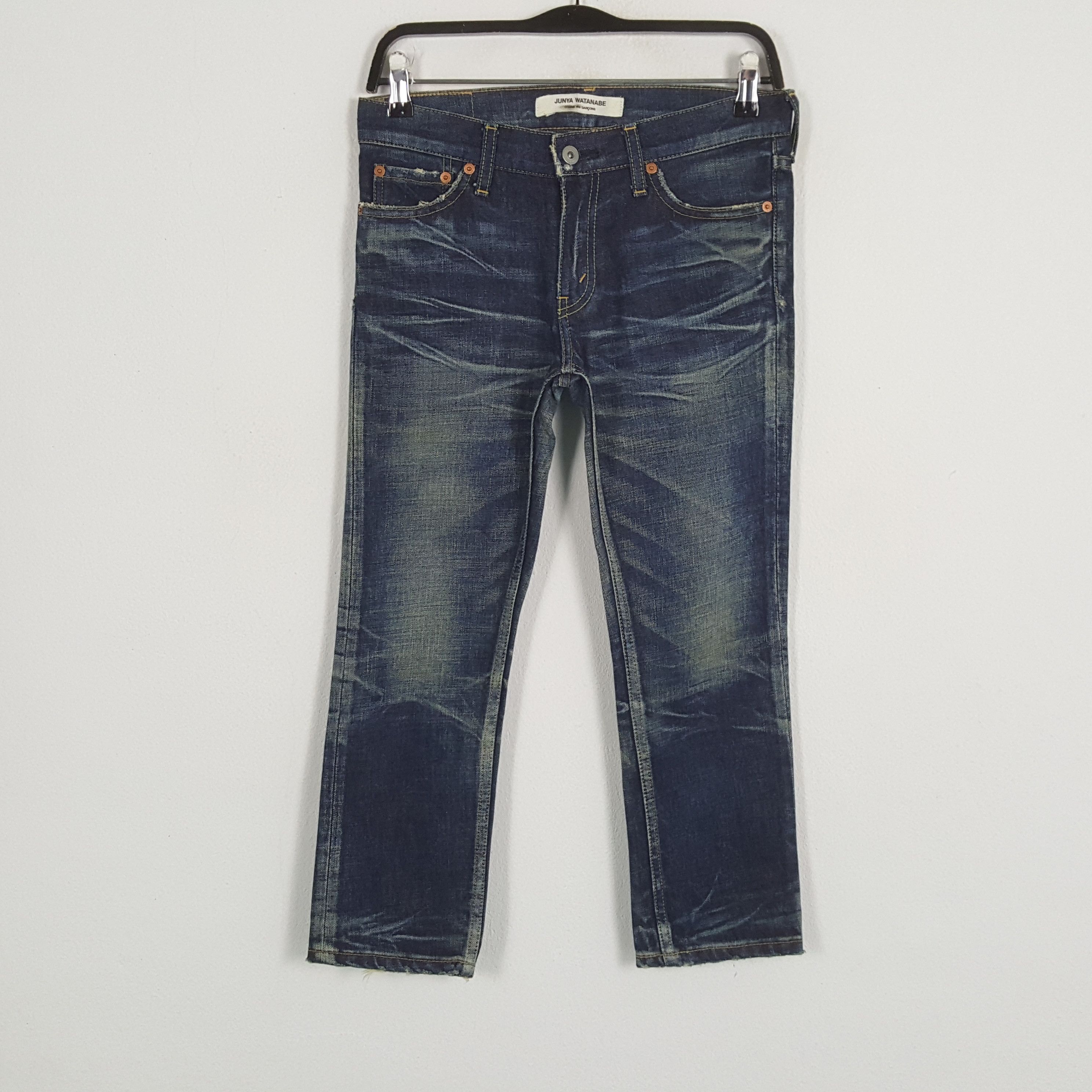 Comme des Garcons × Junya Watanabe × Vintage COMMME DE GARCONS JUNYA WATANABE Fashion Designer Jeans Size US 29 - 1 Thumbnail