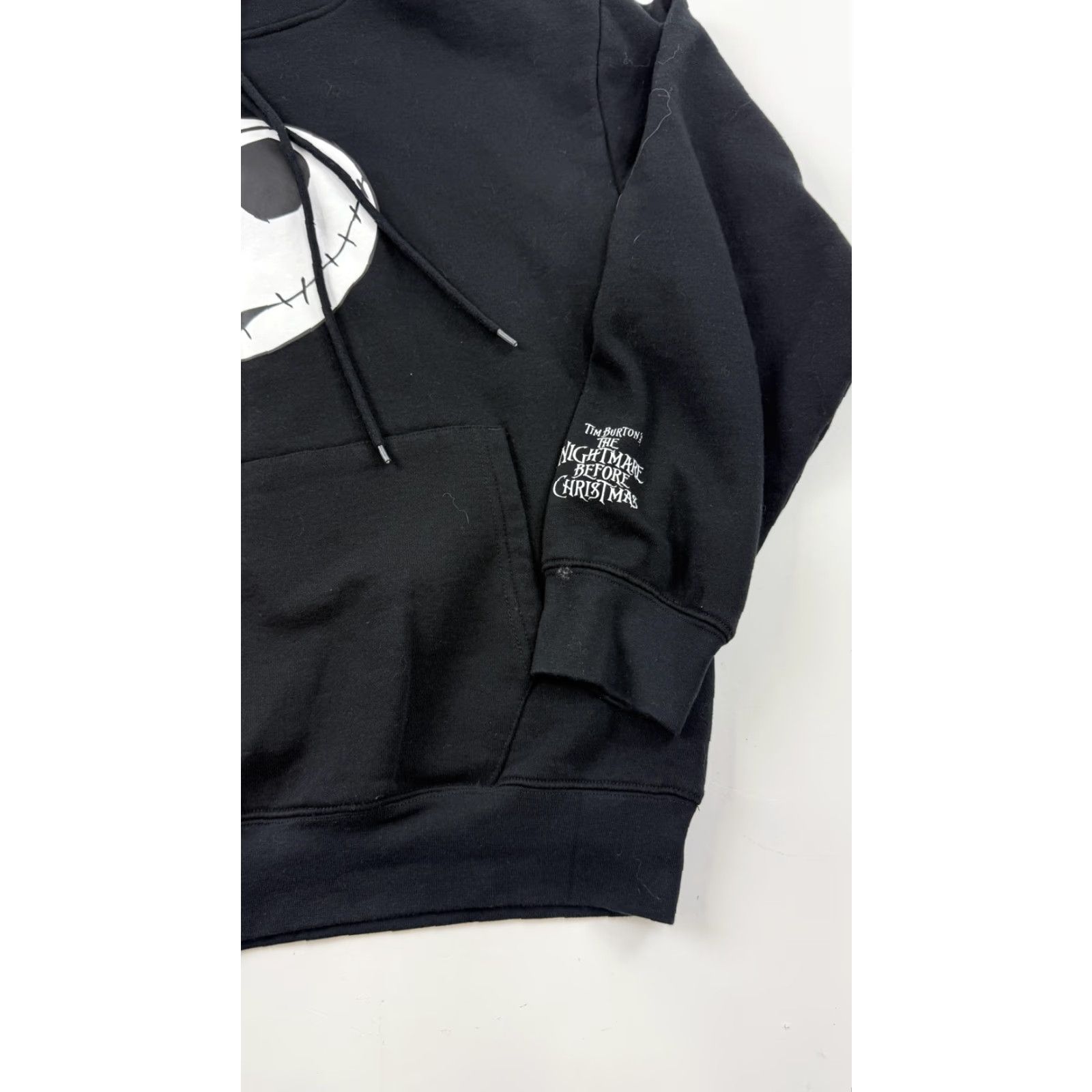 Disney Disney Nightmare Before Christmas Hoodie Mens Medium Black Jack Skellington Graphic Print Pullover Hooded Sweatshirt Halloween Size US M / EU 48-50 / 2 - 2 Thumbnail