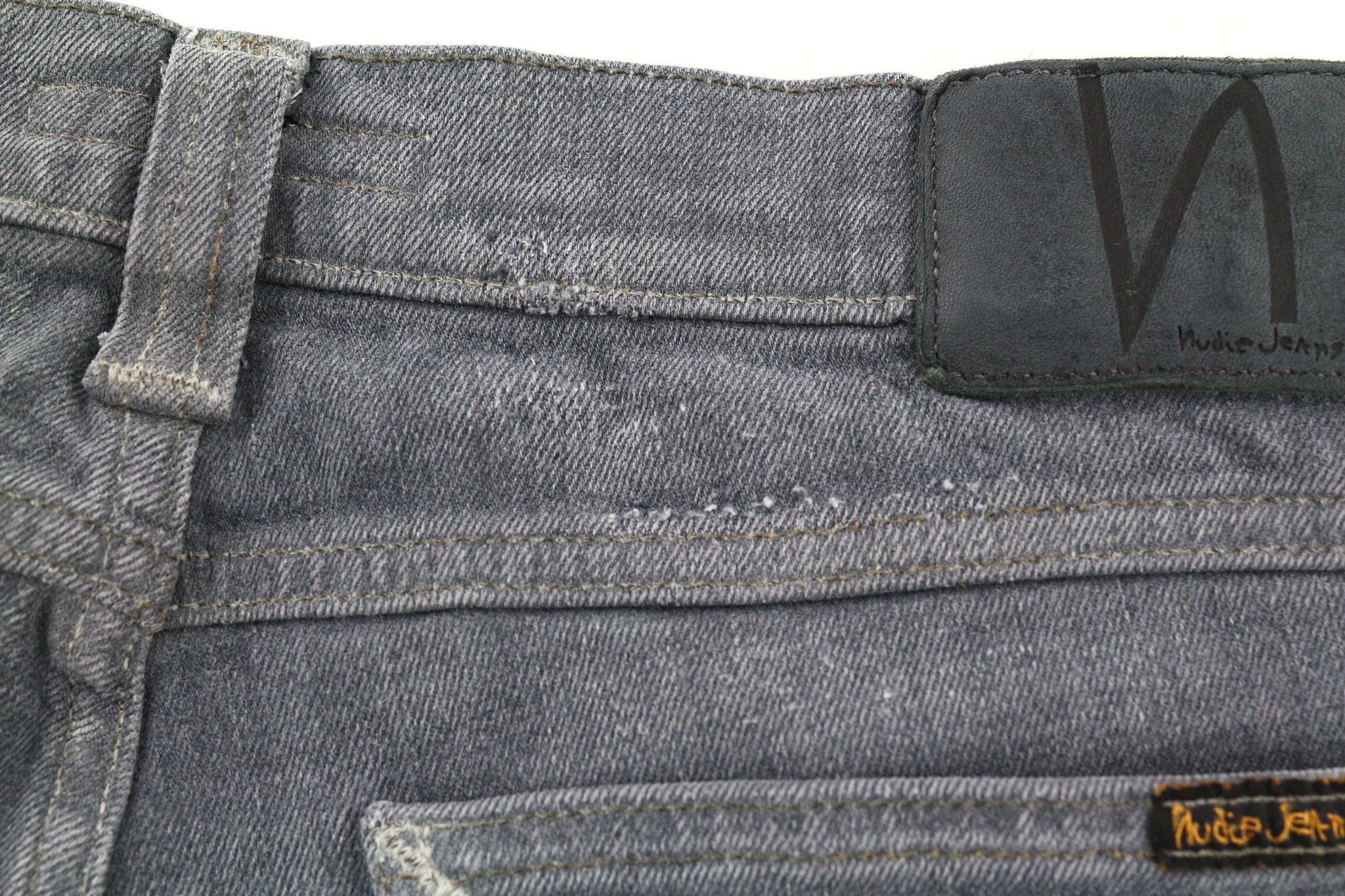 Nudie Jeans TIGHT LONG JOHN W31/L34 Organic Charcoal Logo Fit 80683 Size US 31 - 9 Thumbnail