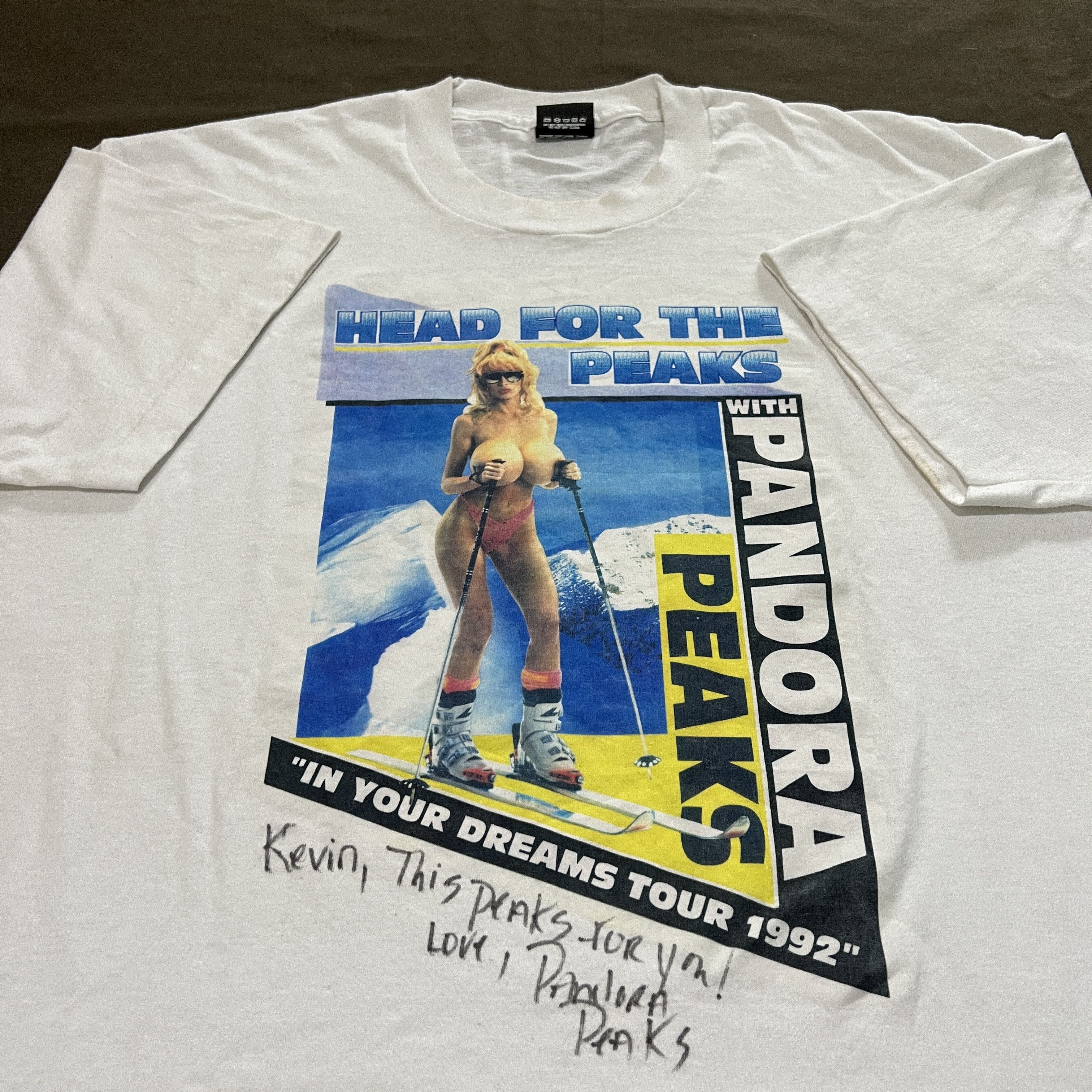 Vintage Vintage Head for Peaks Signed Pandora Peaks Playboy Stripper Size US XXL / EU 58 / 5 - 2 Thumbnail