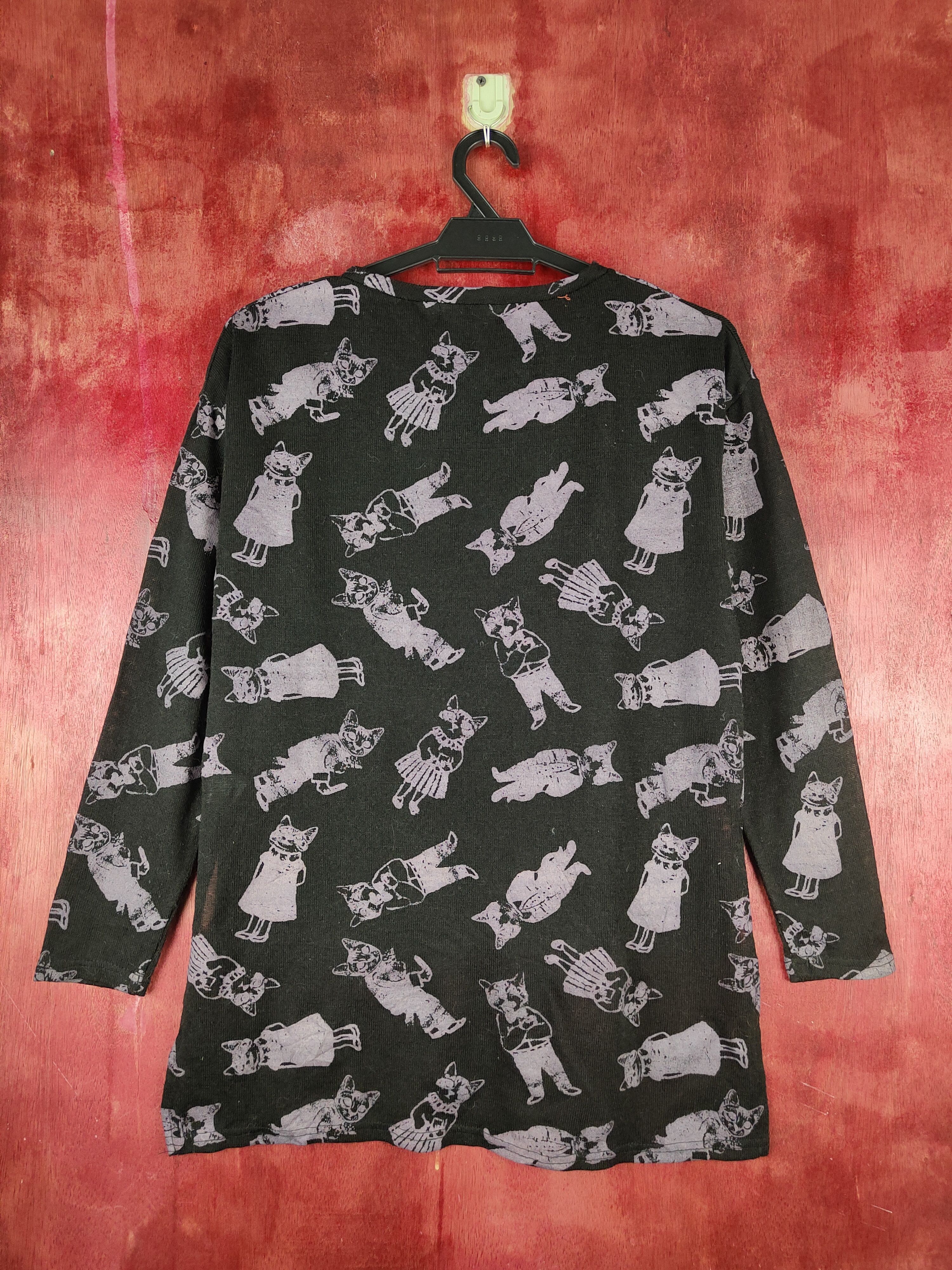 Japanese Brand Park Girl Black/Purple Knitwear Long Sleeve T-Shirts #S1265 Size M / US 6-8 / IT 42-44 - 8 Thumbnail