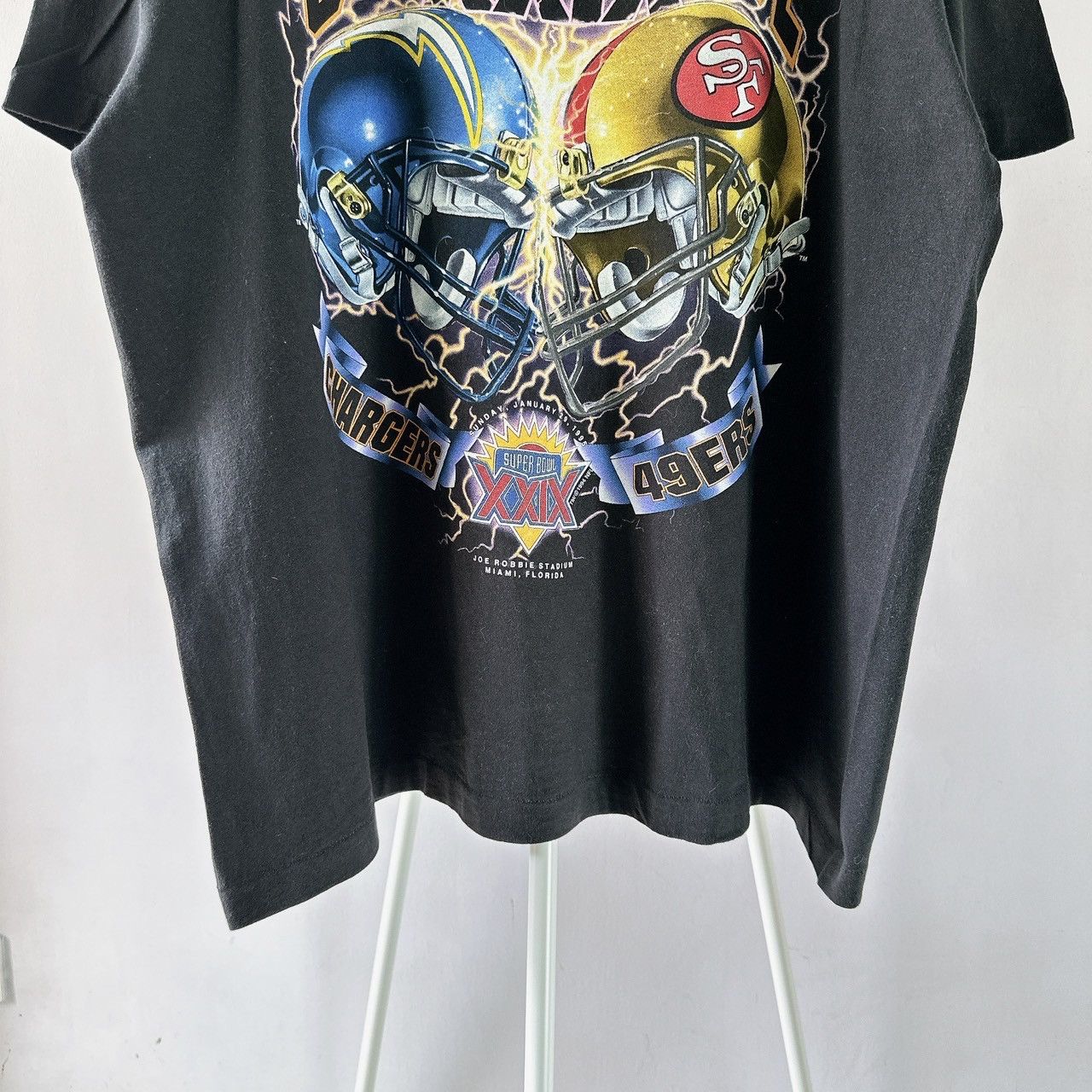 Vintage 90s Chargers Vs 49ers NFL t-shirt/ XL Size US XL / EU 56 / 4 - 4 Thumbnail