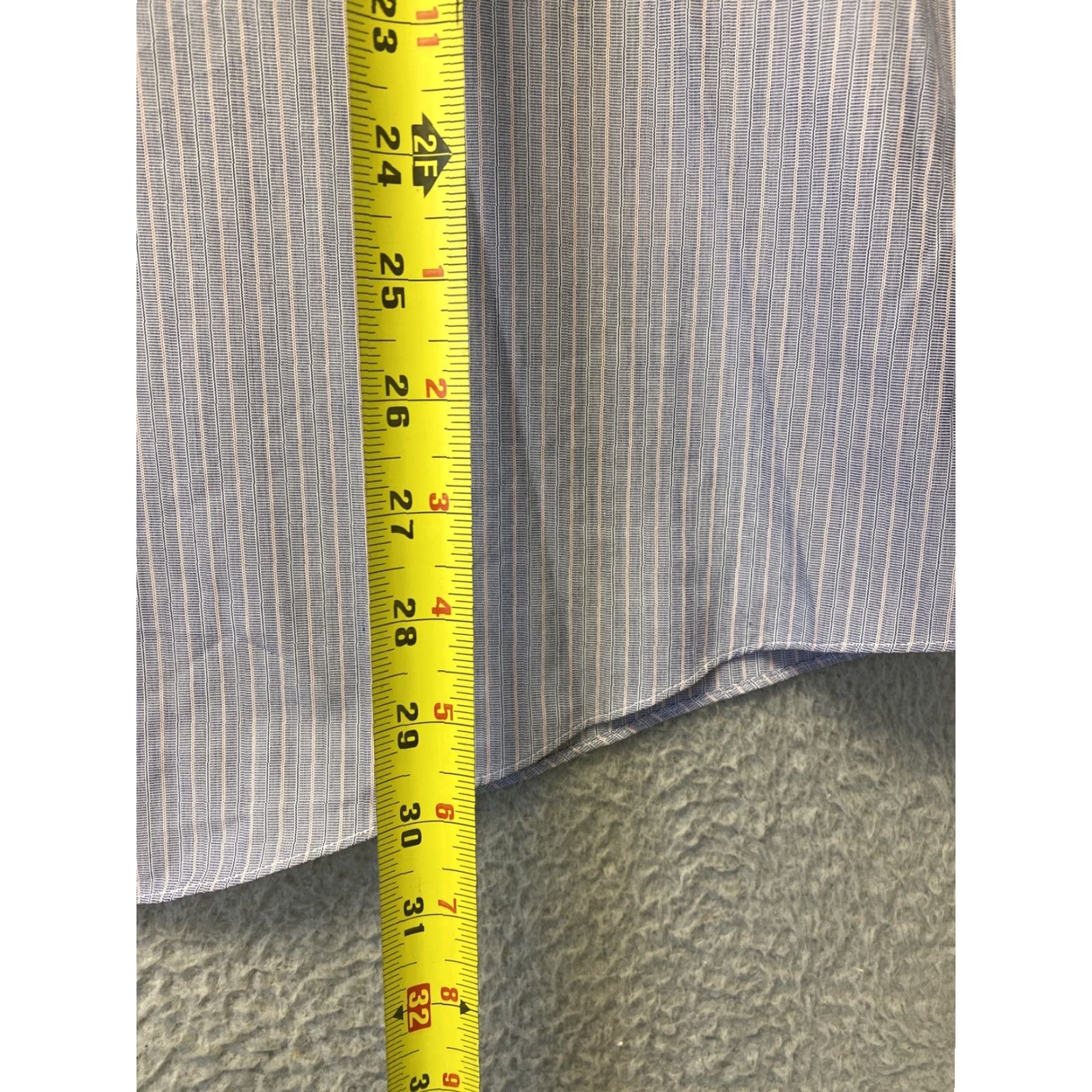 Brooks Brothers Brooks Brothers Men's Dress Shirt 16.5 Blue Striped Cotton Button-Down Long Sleeve Business Casual Formal Size US L / EU 52-54 / 3 - 5 Thumbnail