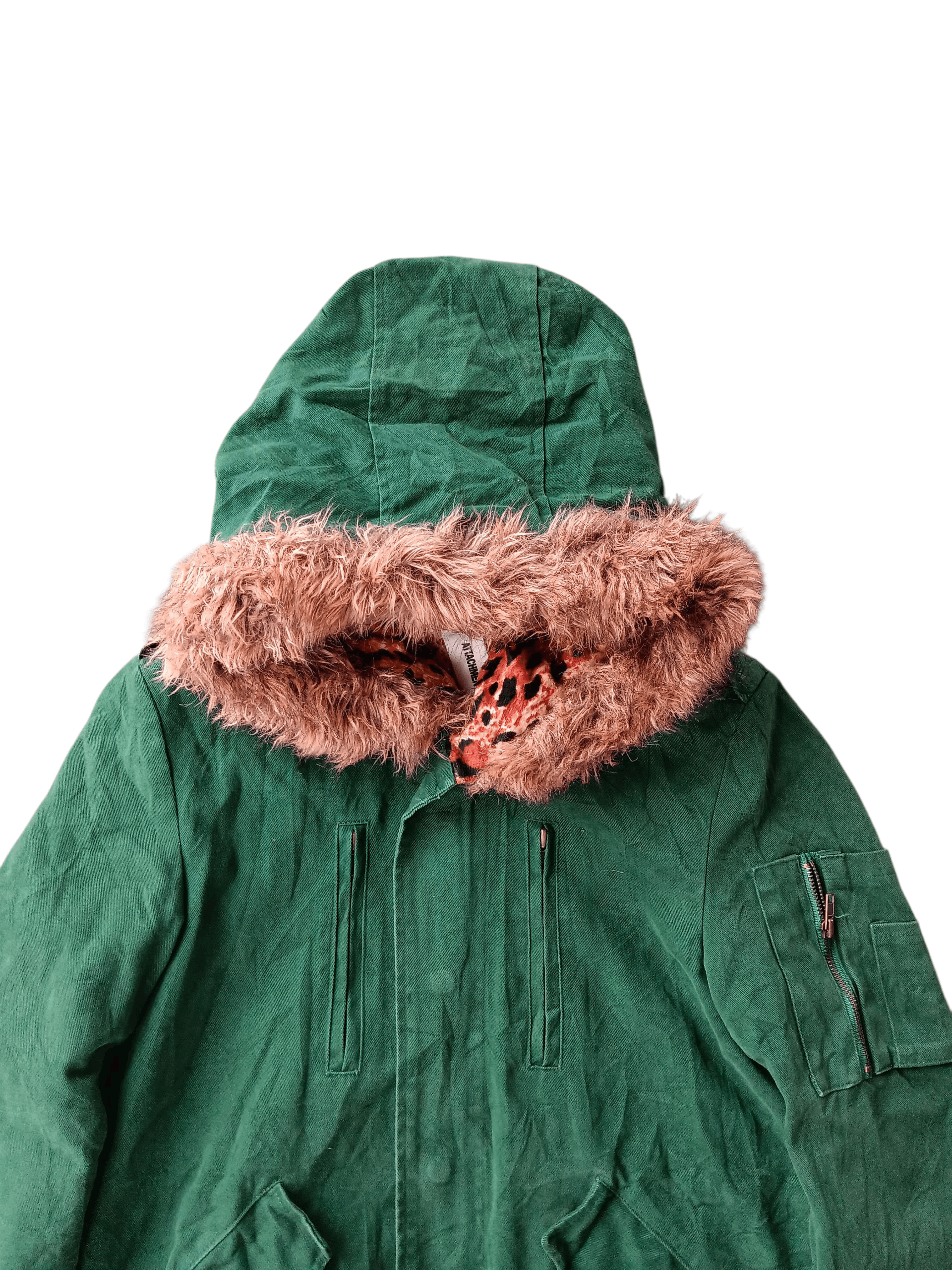 Kazuyuki Kumagai Attachment Attachment leopard linning fur hoodie parka jacket Size US M / EU 48-50 / 2 - 3 Thumbnail