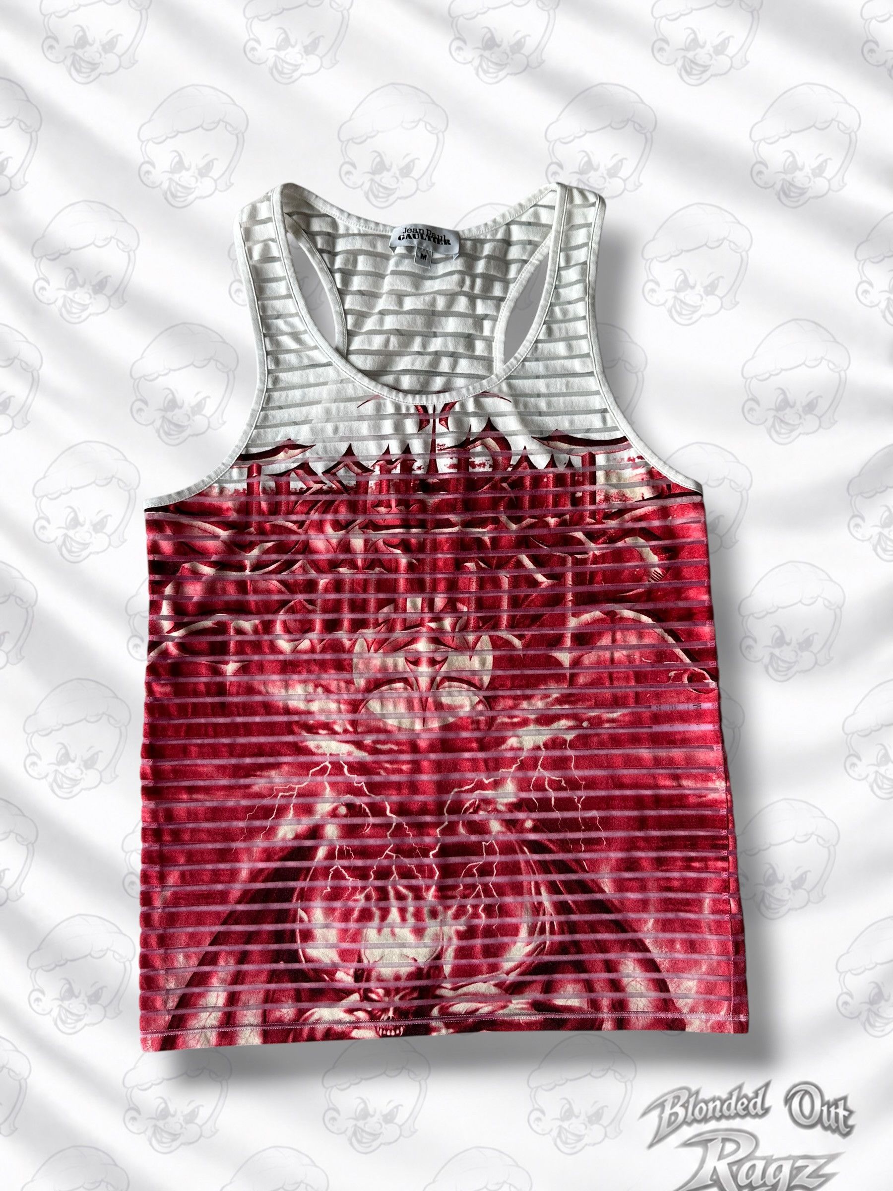 Jean Paul Gaultier Jean Paul Gaultier Red Diablo Womens Tank Top Size M / US 6-8 / IT 42-44 - 1 Thumbnail