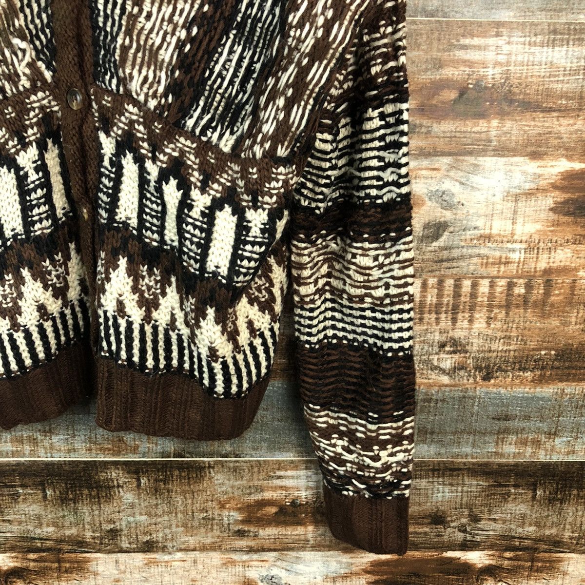 Japanese Brand Japan vintage Brown Cardigan Knitwear #A1584 Size US M / EU 48-50 / 2 - 8 Thumbnail