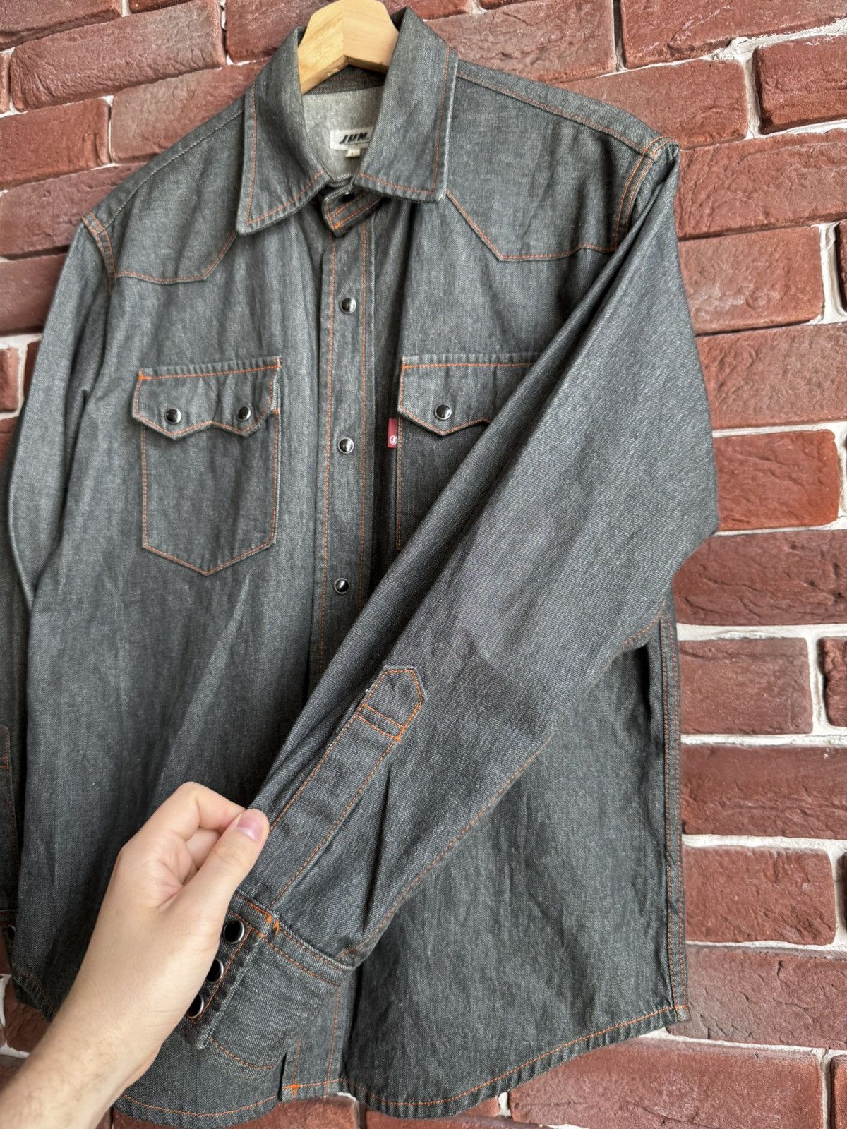 JUN MEN Rare Vintage Jun Men Japanese Designer Denim Button Shirt Size US M / EU 48-50 / 2 - 8 Thumbnail