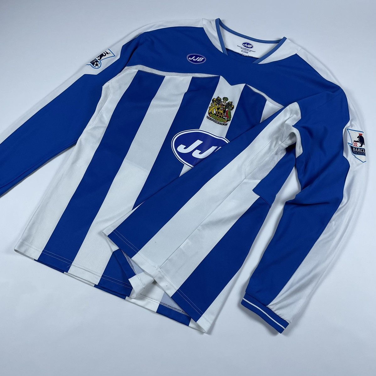 Vintage Wigan Athletic JJB Lee Henry McCulloch #11 Soccer Longsleev Size US XL / EU 56 / 4 - 8 Thumbnail