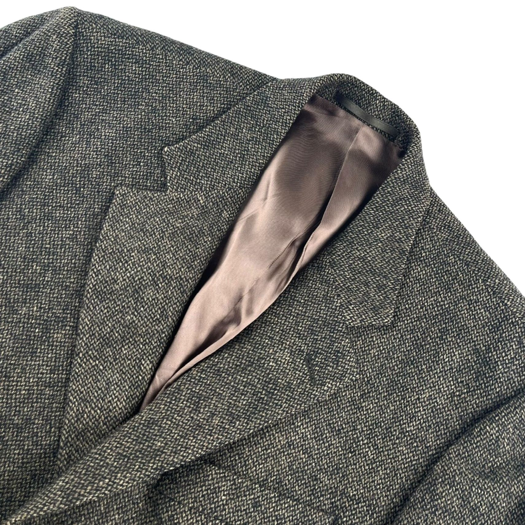 Vintage Gurteen Blazer Jacket Mens Wool Tweed Brown 42R Vintage No 2-Button 3-Button Double-Vented Notch Lapel Jacket Front Womens Mens Girls Size 42R - 2 Thumbnail
