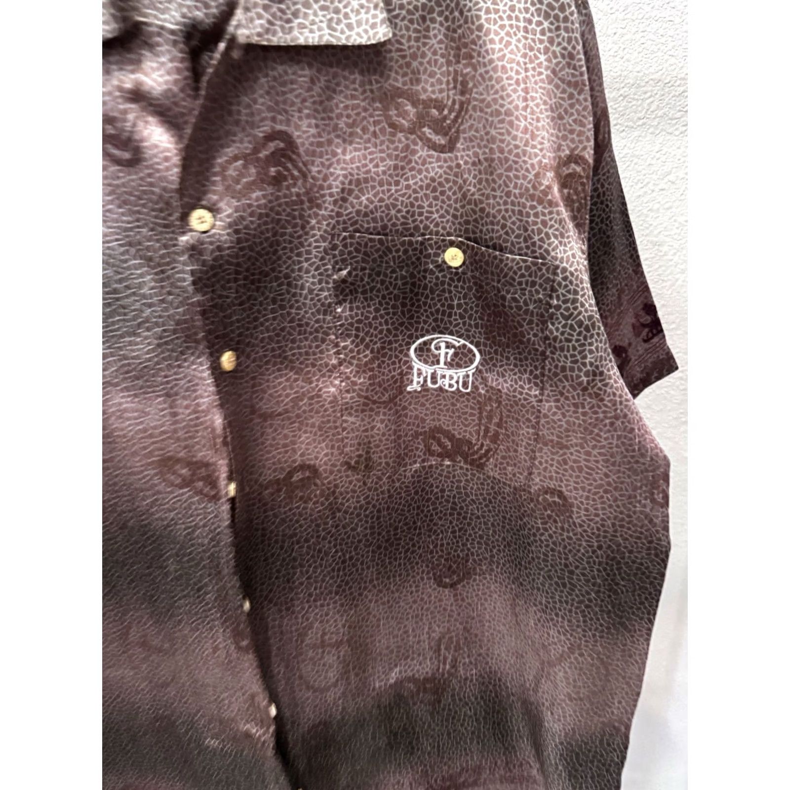 Fubu Fubu Satin Back Panel Snake Artwork BUTTON UP SHIRT large L Mens Size US L / EU 52-54 / 3 - 5 Thumbnail