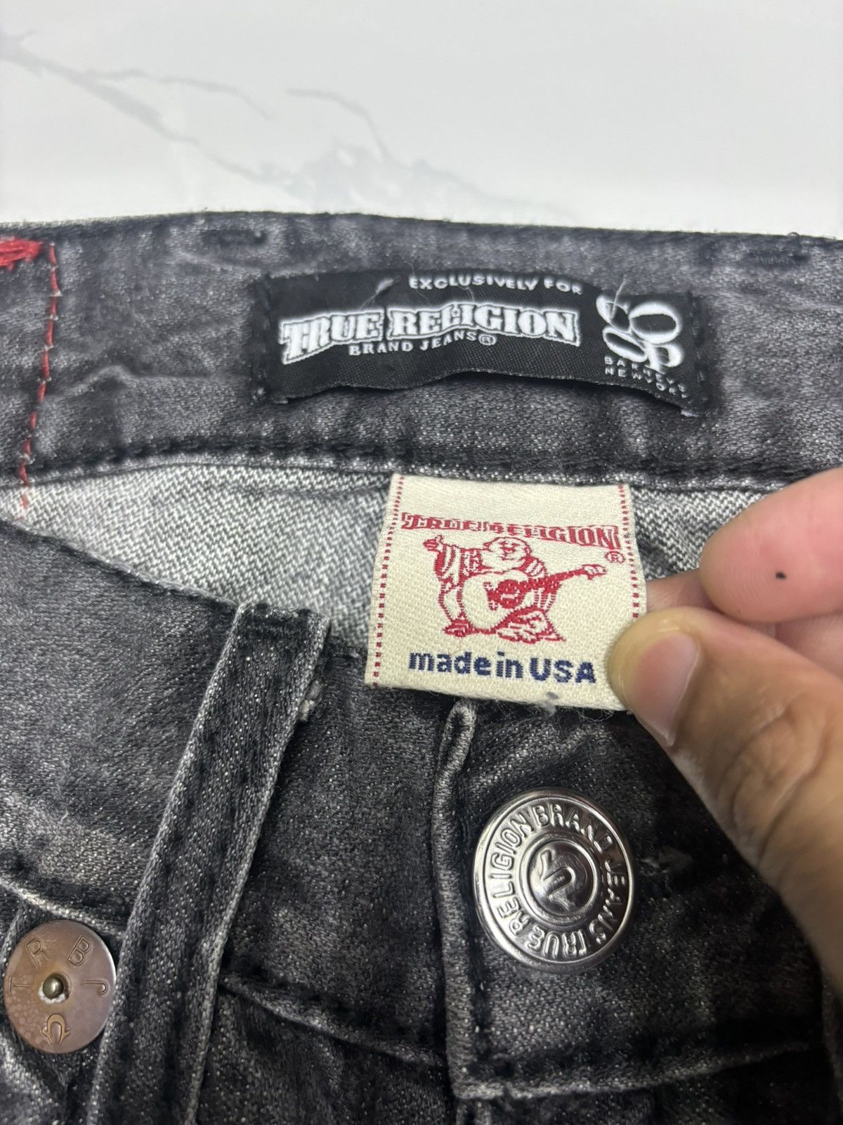 True Religion 🔥TRUE RELIGION DENIM JEANS BLACK Size US 31 - 10 Thumbnail