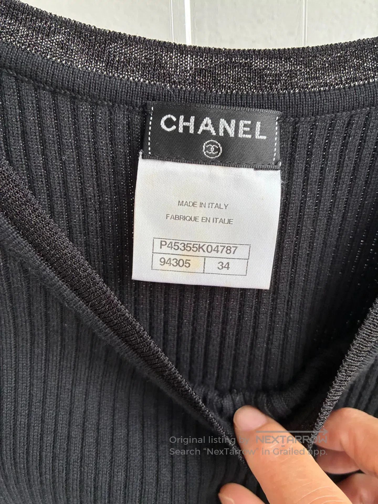 Chanel Chanel Black Knit Sleeveless Vest. Size XXS / US 00 / IT 34 - 3 Thumbnail