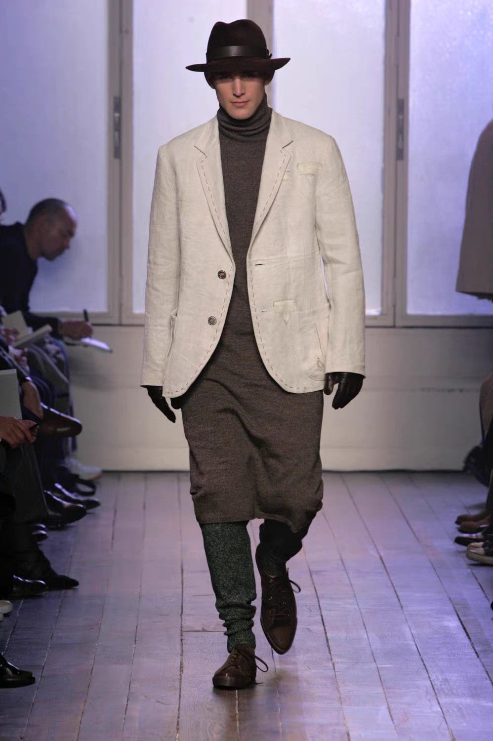 Yohji Yamamoto Yohji Yamamoto 05aw Silver Button Stitching Burlap Blazer K4 Size US M / EU 48-50 / 2 - 3 Thumbnail