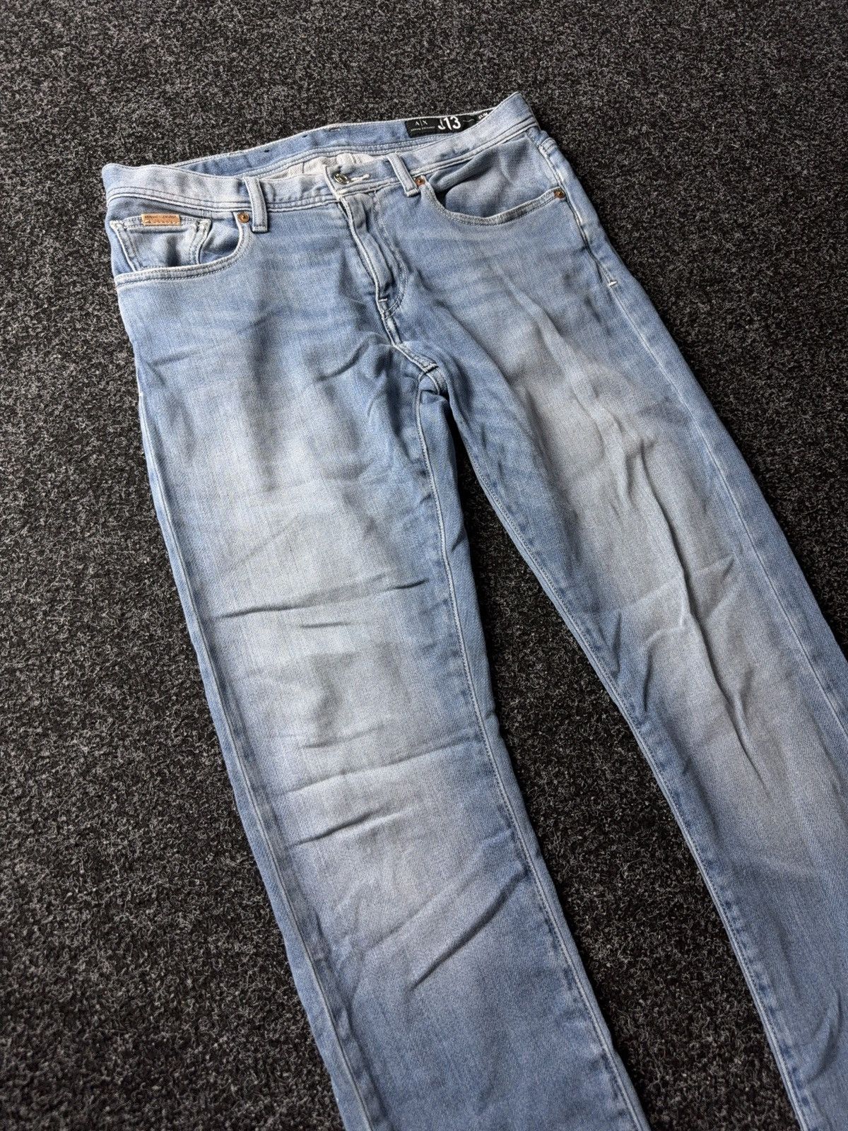 Armani Exchange Vintage 00s Emporio Armani Italy Y2K Distressed Jeans W30 Size US 30 / EU 46 - 3 Thumbnail