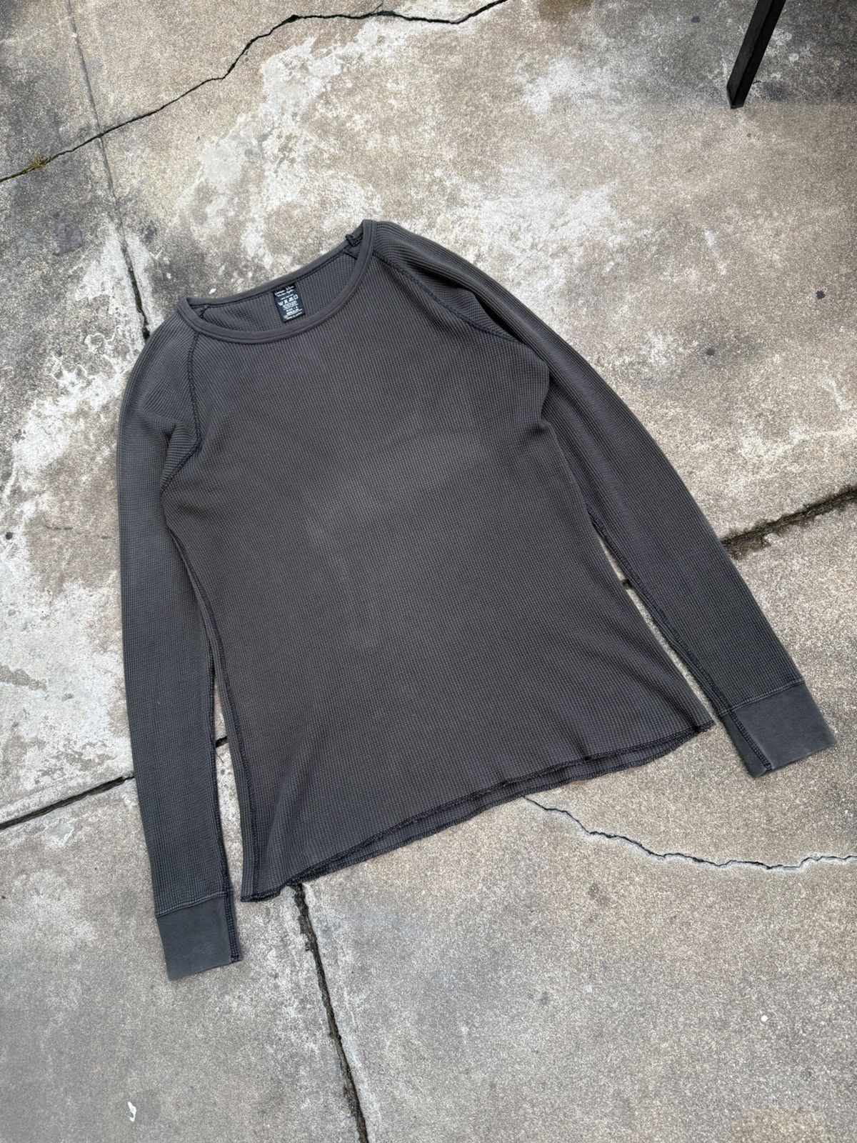 Number (N)ine SS06 "Welcome to the Shadow" Waffle Knit Thermal Longsleeve Size US L / EU 52-54 / 3 - 2 Thumbnail
