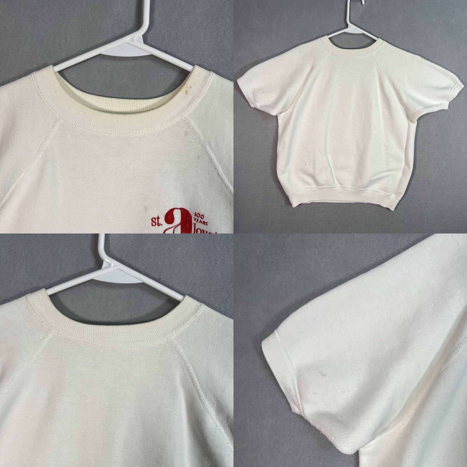 Vintage VINTAGE ST Aloysius Seniors Sweatshirt Adult Medium White Mens Shirt Size US M / EU 48-50 / 2 - 8 Thumbnail