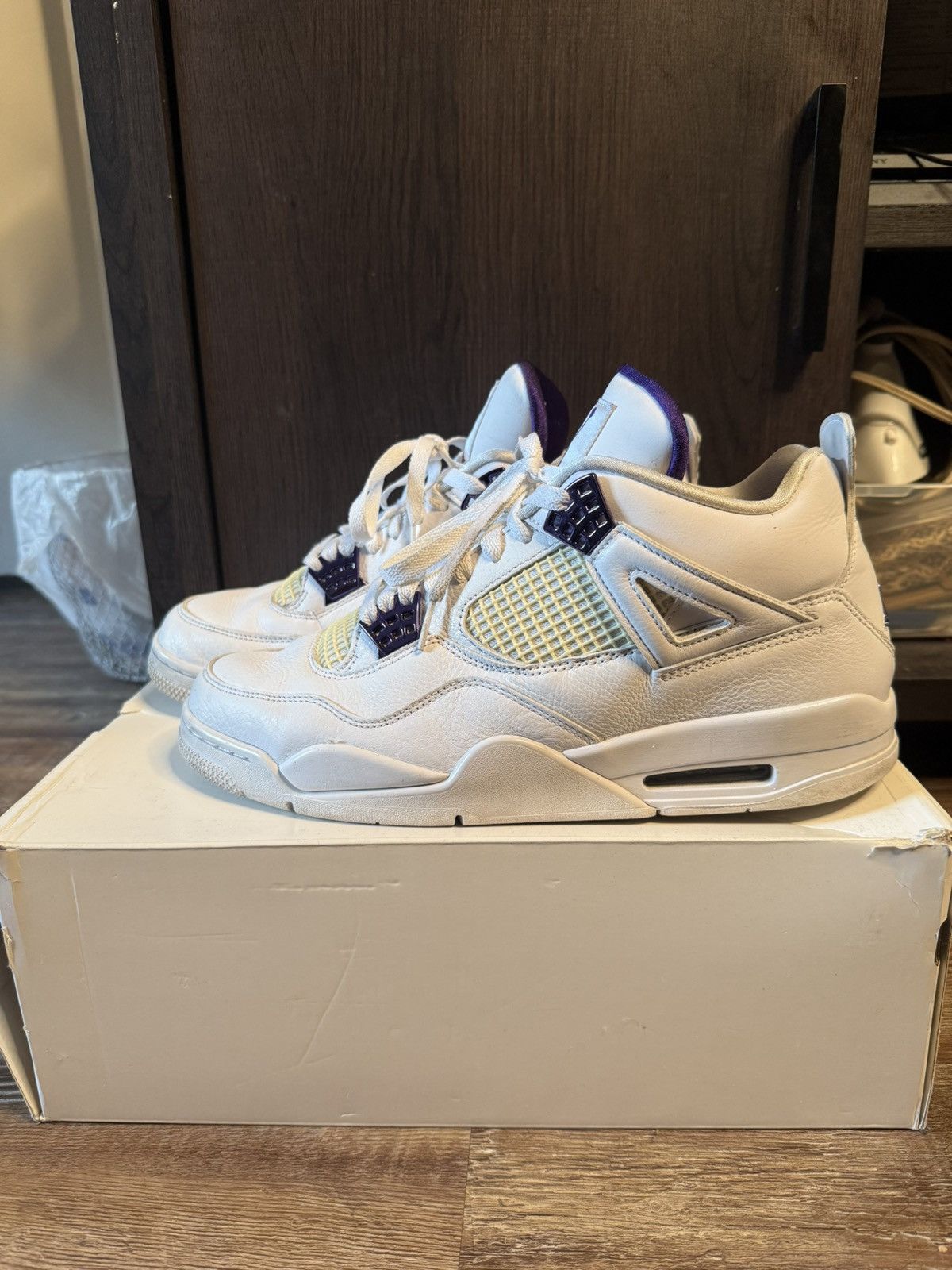 Jordan Brand JORDAN 4 RETRO | Metallic Purple Size US 11.5 / EU 44-45 - 1 Thumbnail