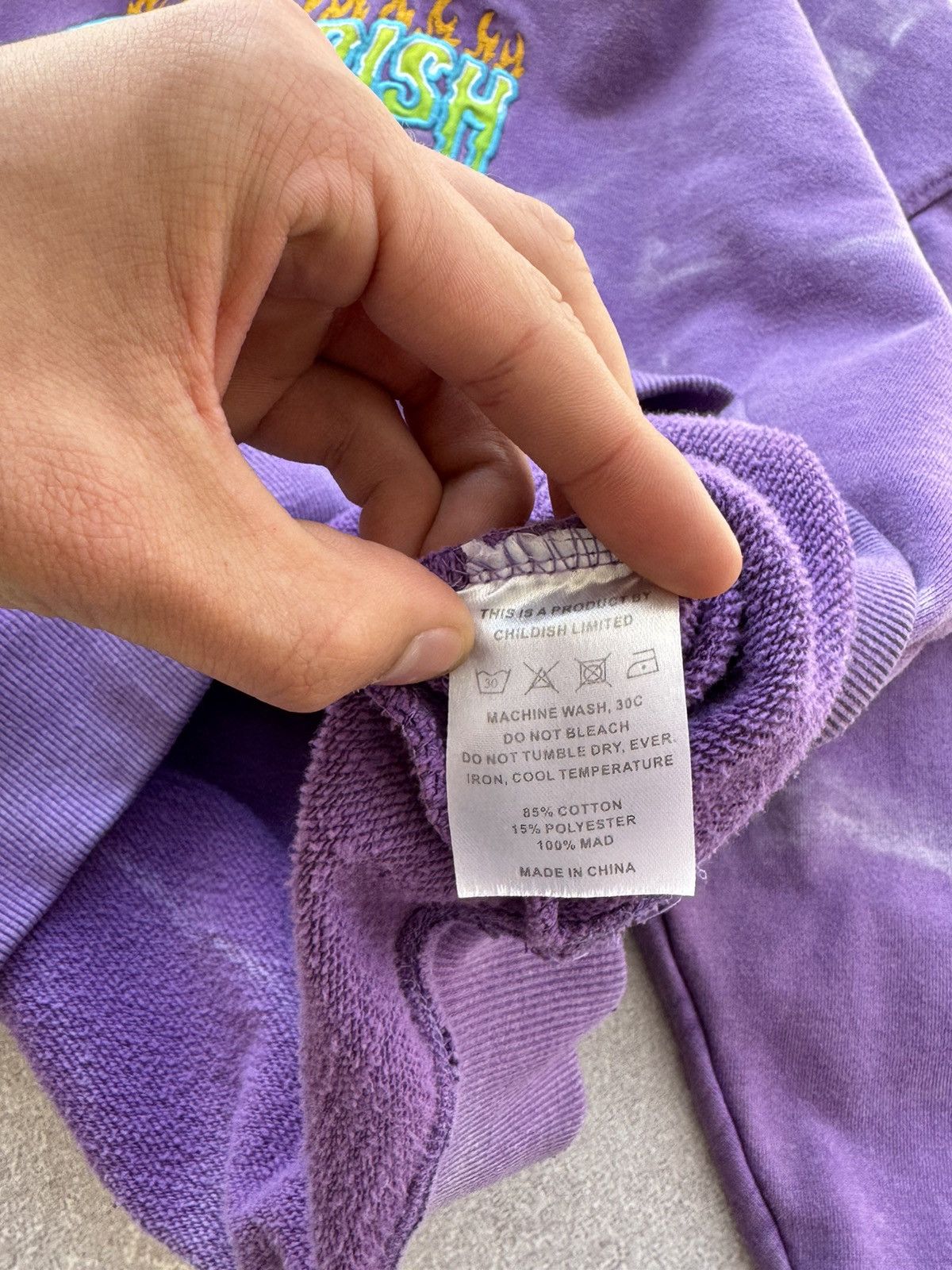 Japanese Brand Vintage Childish 1995 Robs Motors Purple hoodie Size US S / EU 44-46 / 1 - 11 Thumbnail
