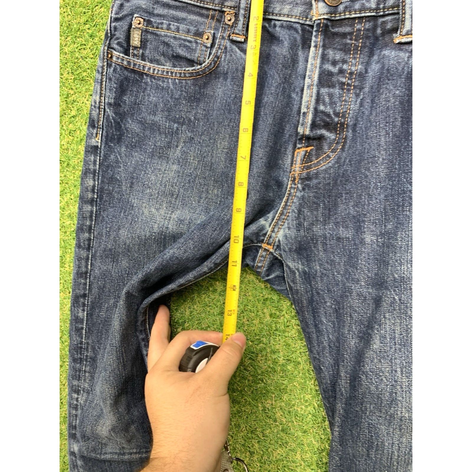Abercrombie & Fitch Abercrombie & Fitch Jeans Mens 32x34 Athletic Slim Skinny Blue Denim Cotton Polyester Stretch Preppy 4-Pocket 5-Pocket Buckle Bke Modern Size US 32 / EU 48 - 6 Thumbnail