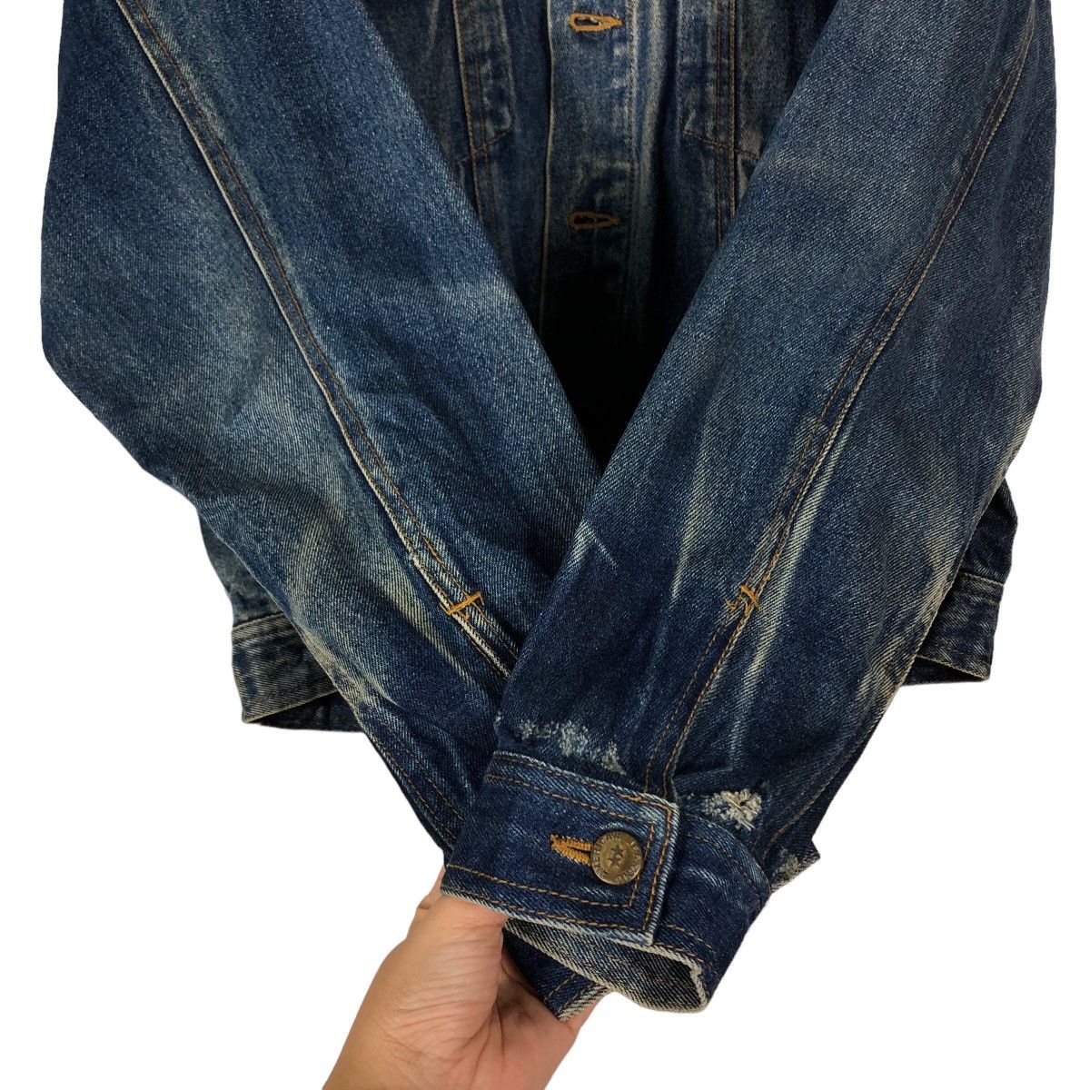 Hysteric Glamour 🔥90’s Vintage Trucker Denim Jacket Biker GMC Japan Size US M / EU 48-50 / 2 - 12 Thumbnail