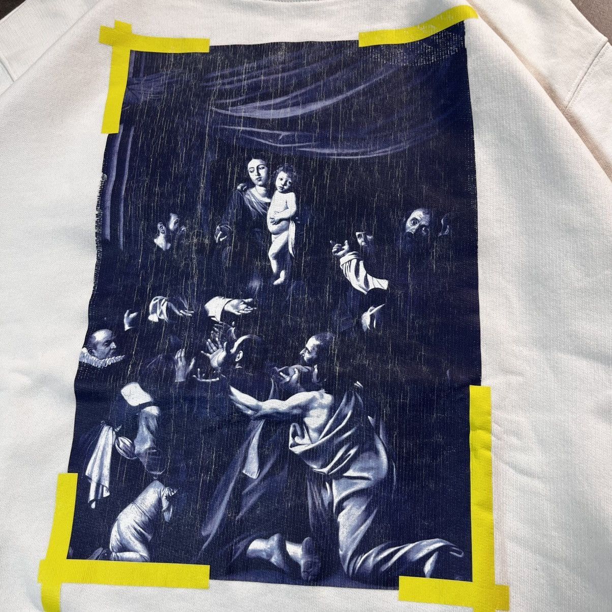 Off-White Off White Virgil Abloh Diagonals Caravaggio Crewneck Sweat Size US XL / EU 56 / 4 - 7 Thumbnail