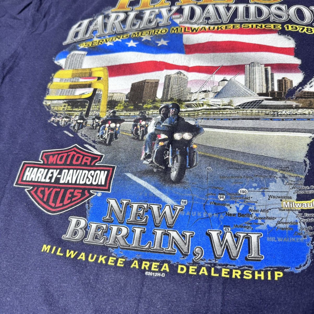 Harley Davidson × Vintage Vintage Harley Davidson New Berlin T-Shirt XL Size US XL / EU 56 / 4 - 8 Thumbnail