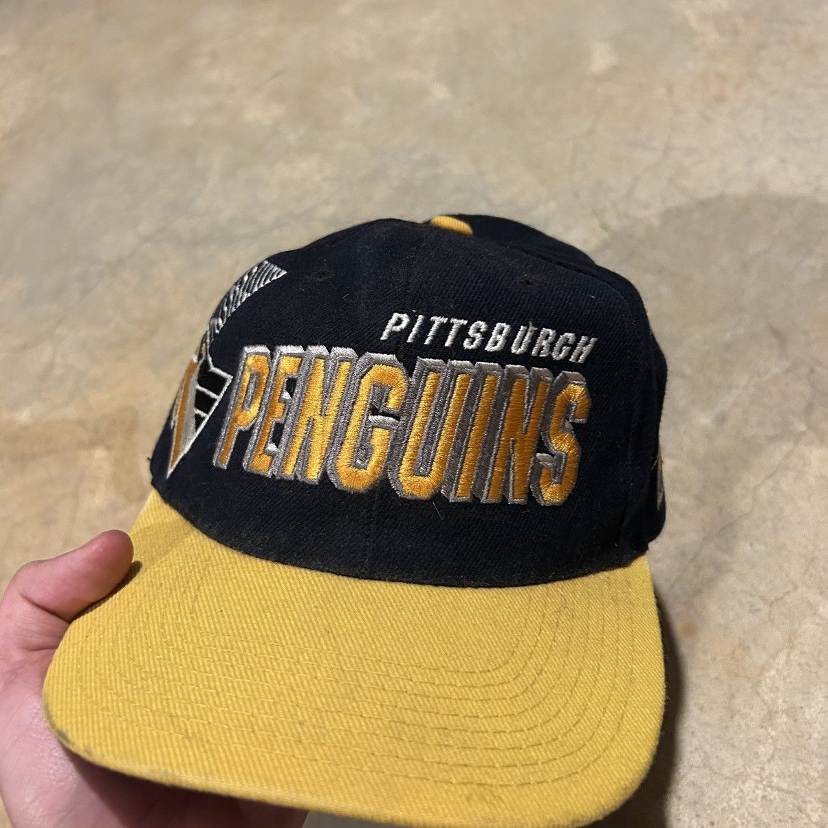 Sports Specialties Vintage 1990s Pittsburgh Pirates Shadow Laser NHL Hat Rare Size ONE SIZE - 3 Thumbnail