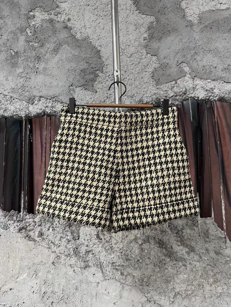 Dior Dior Patterned Houndstooth Shorts-dmc Size US 36 / EU 52 - 1 Thumbnail