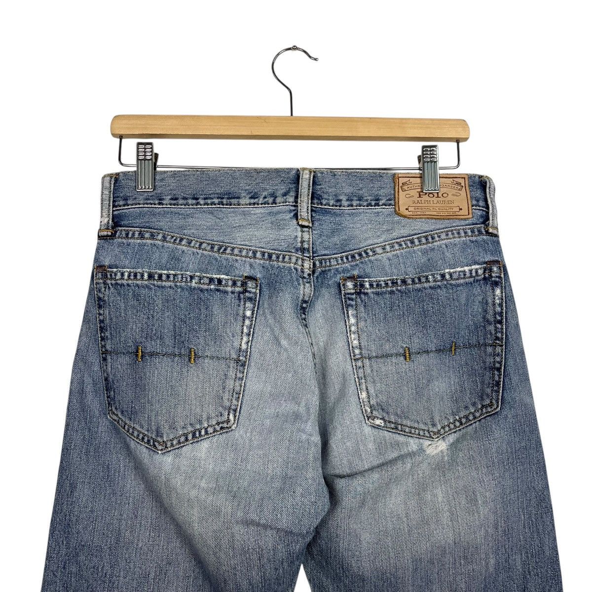 Polo Ralph Lauren Vintage Polo Ralph Lauren Distressed Denim Jeans Size 31" - 8 Thumbnail
