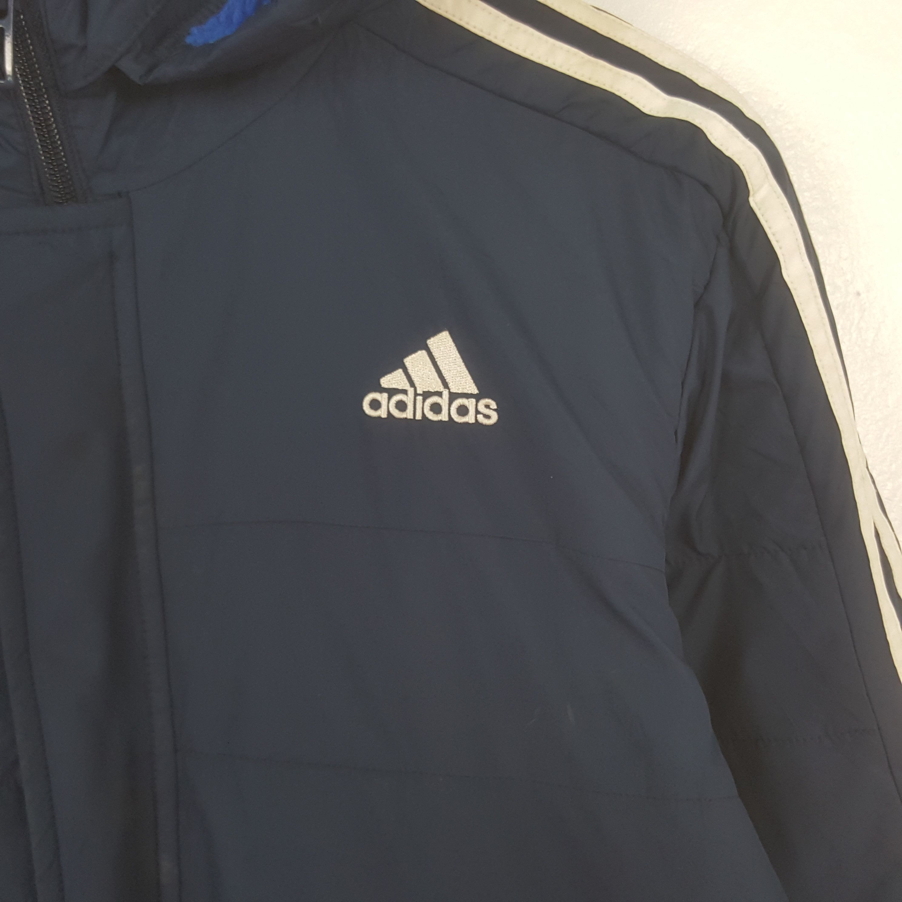 Adidas Vintage Adidas Puffer Long Jacket With Hoodie Size US S / EU 44-46 / 1 - 4 Thumbnail