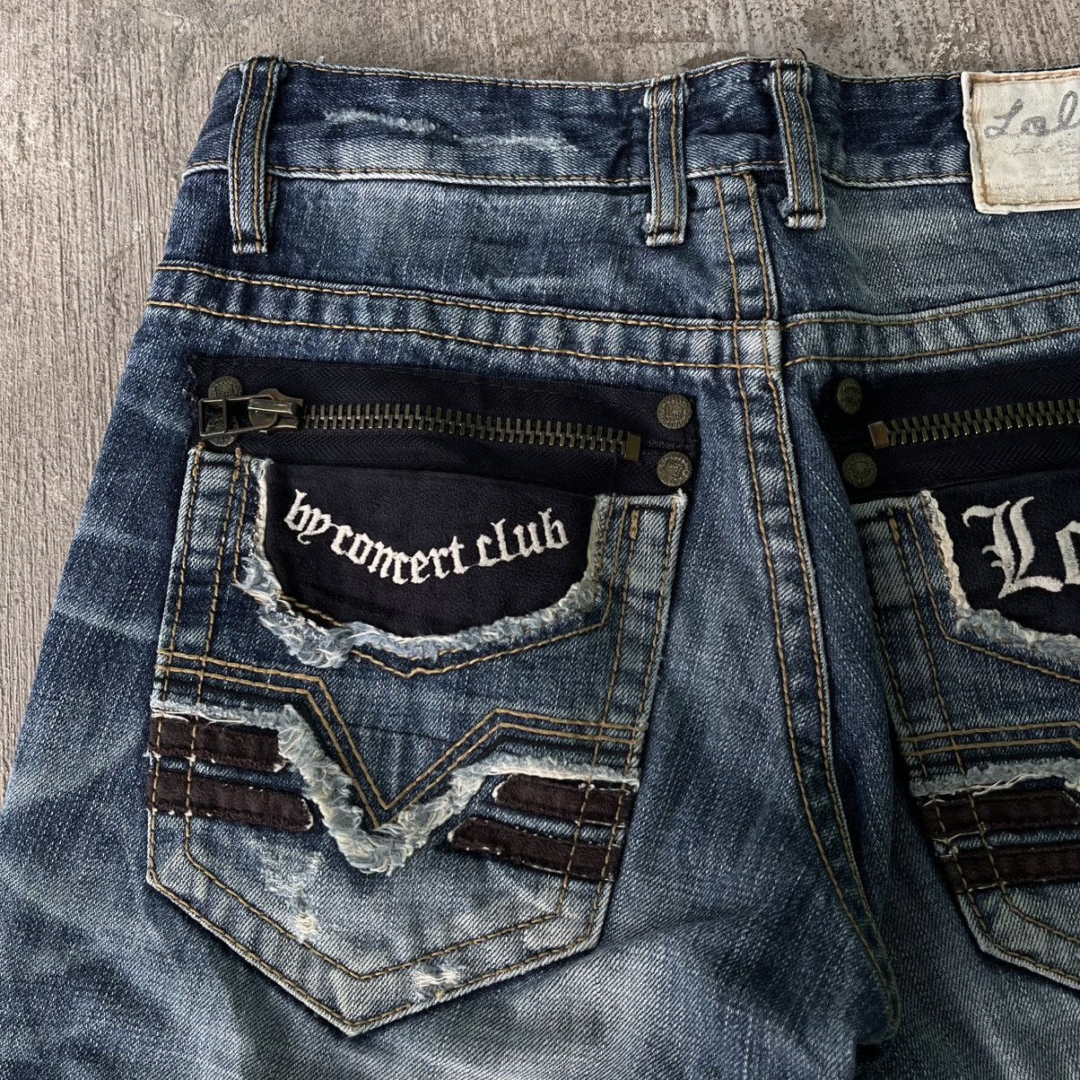 Japanese Brand Vintage Lolita Flare Faded Distressed Jeans Size US 30 / EU 46 - 8 Thumbnail
