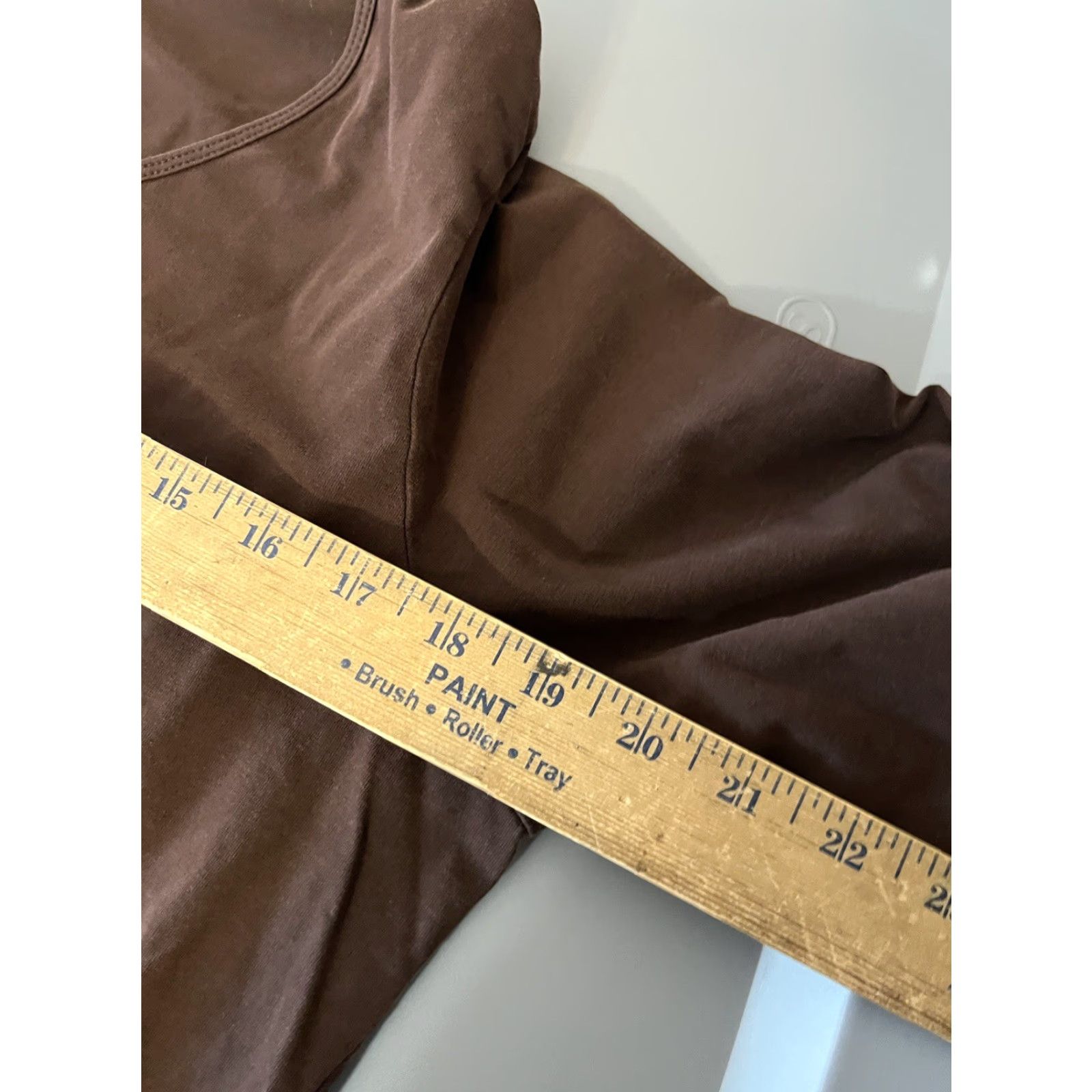 Talbots VINTAGE Talbots Round Tee Shirt Women L Brown Long Sleeve T-Shirt 100% Cotton Adult Large Brown Womens Size L / US 10 / IT 46 - 5 Thumbnail