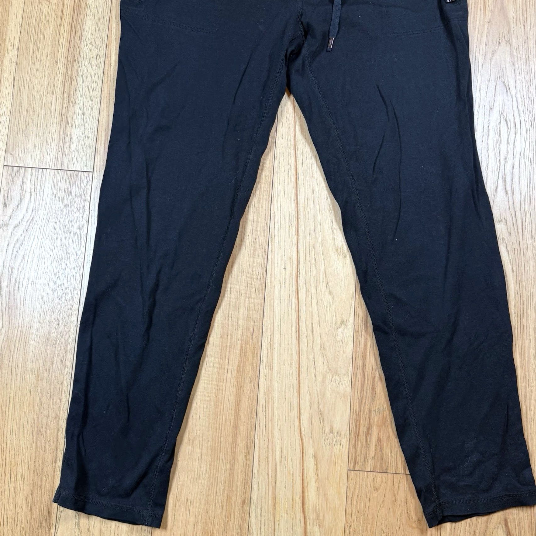 Ralph Lauren Lauren Ralph Lauren Sweatpants Women’s Medium Black Drawstring Pockets Straight Size ONE SIZE - 3 Thumbnail