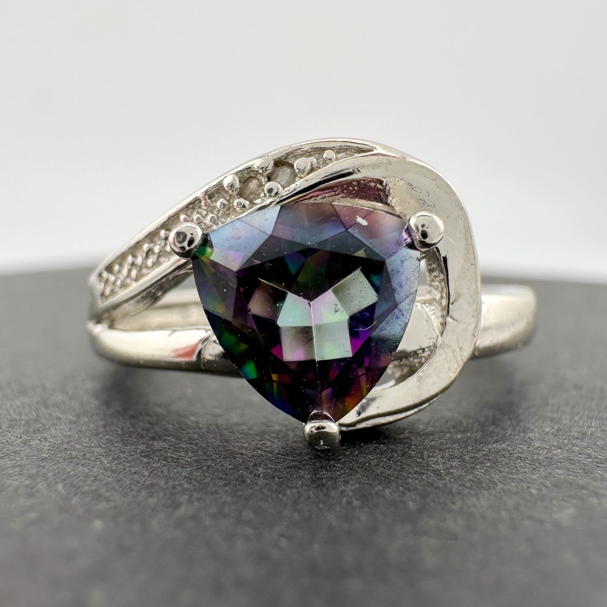 Other Trillion Cut Mystic Topaz Ring Size 7 - Sterling Size ONE SIZE - 13 Thumbnail