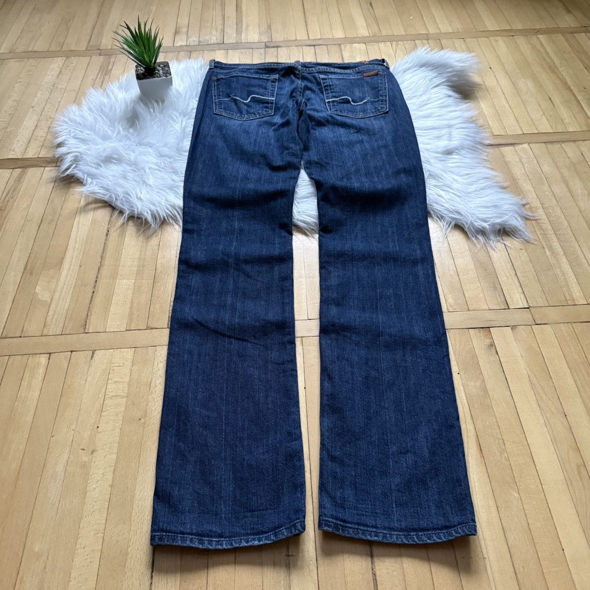 7 For All Mankind 📌 Vintage 90s 7 For All Mankind Straight leg Faded Jeans Size 28" / US 6 / IT 42 - 4 Thumbnail