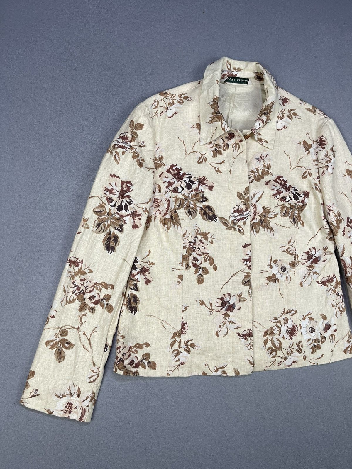 Laura Ashley LAURA ASHLEY FLORAL CROP TOP BLOUSE Size M / US 6-8 / IT 42-44 - 6 Thumbnail