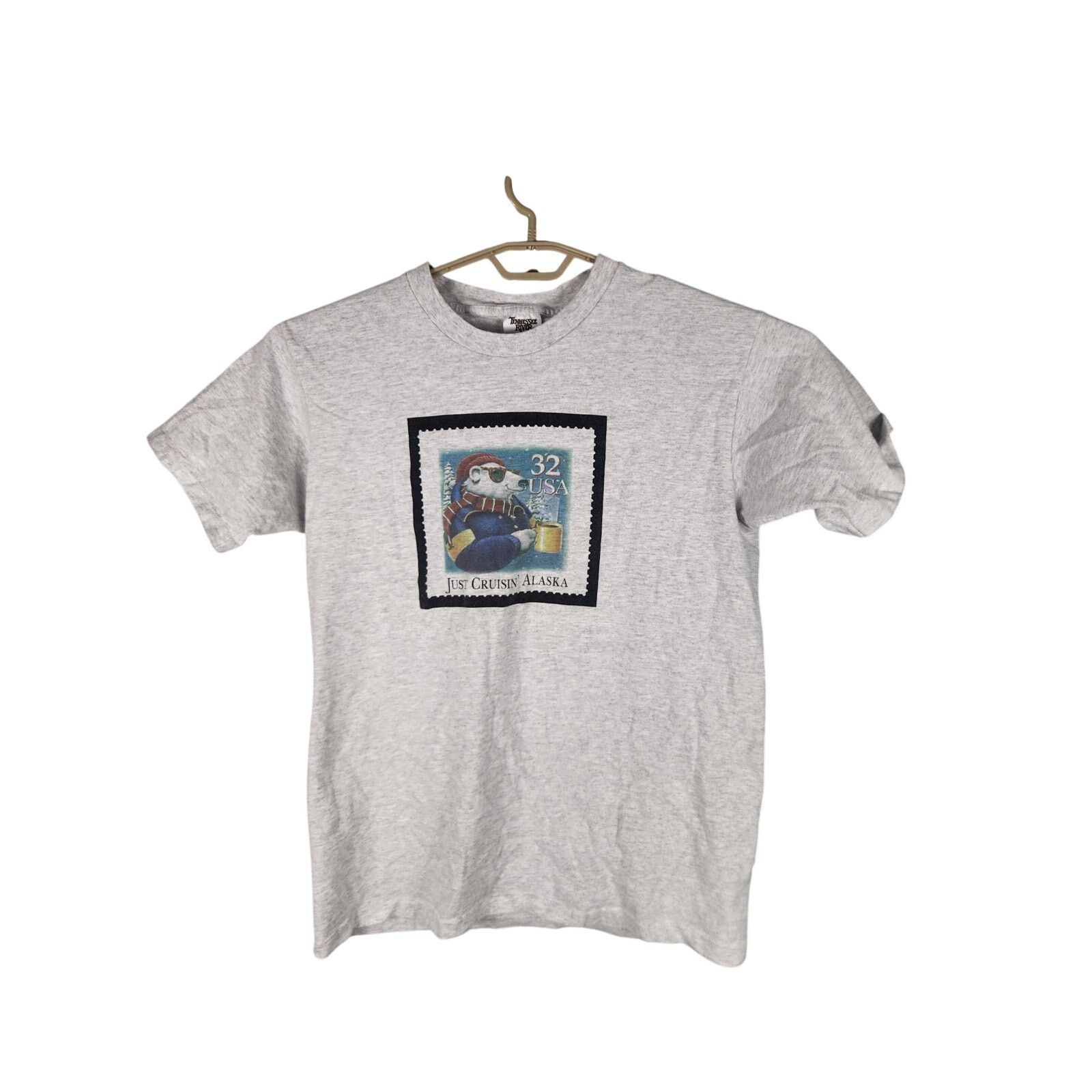 Other Vintage 90s Snowman Stamp T Men's Large Size US L / EU 52-54 / 3 - 1 Thumbnail