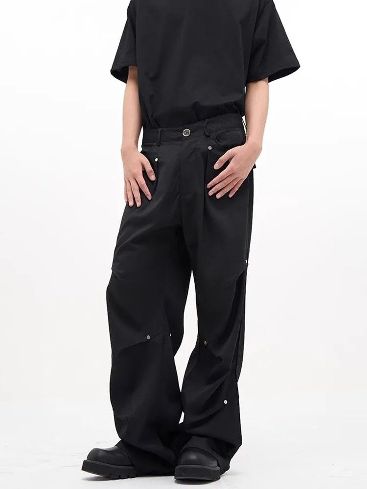Designer × Japanese Brand × Vintage Cargo baggy flared pleated pants Size US 32 / EU 48 - 1 Thumbnail