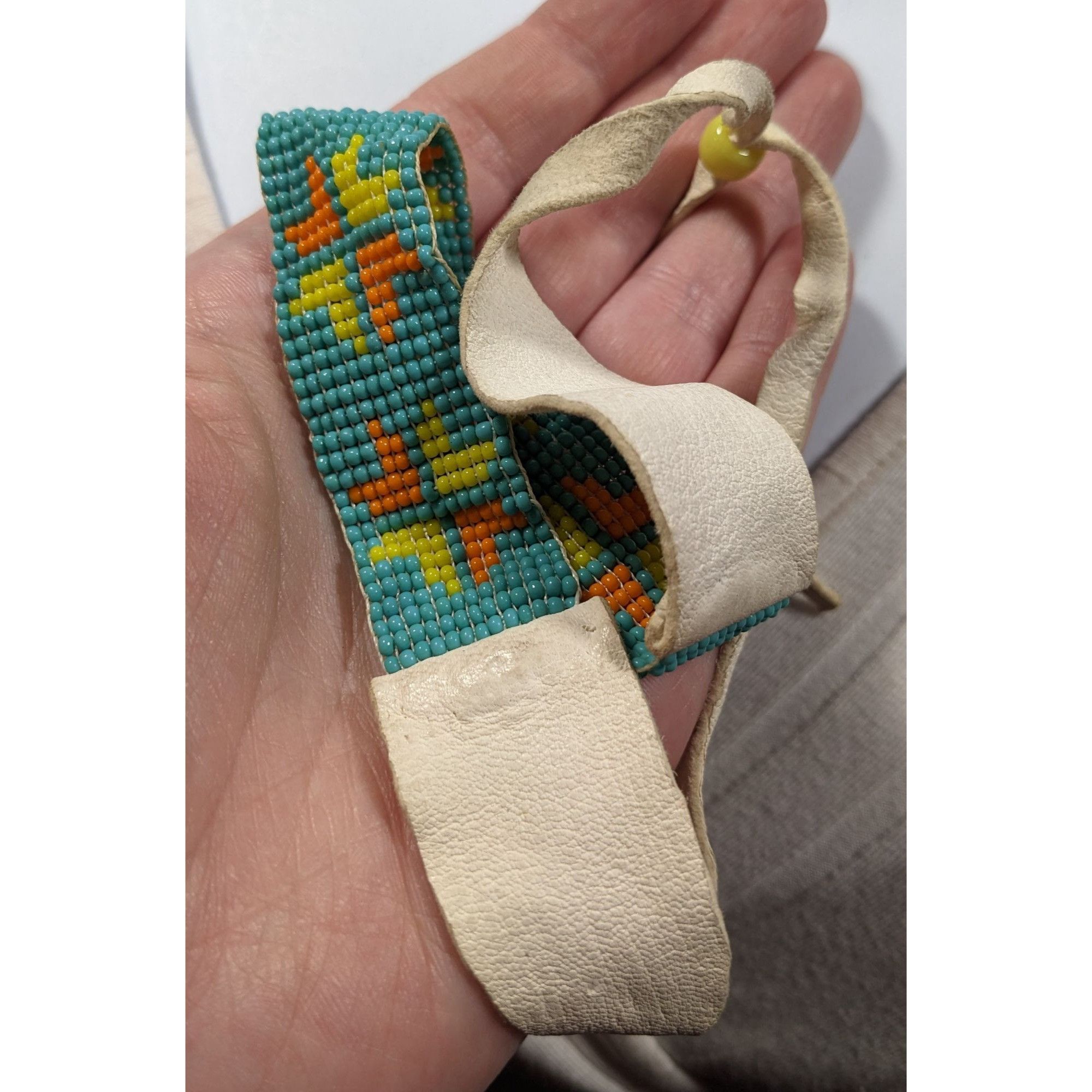 Other Handmade Glass Beaded Leather Tie On Necklace Size ONE SIZE - 5 Thumbnail