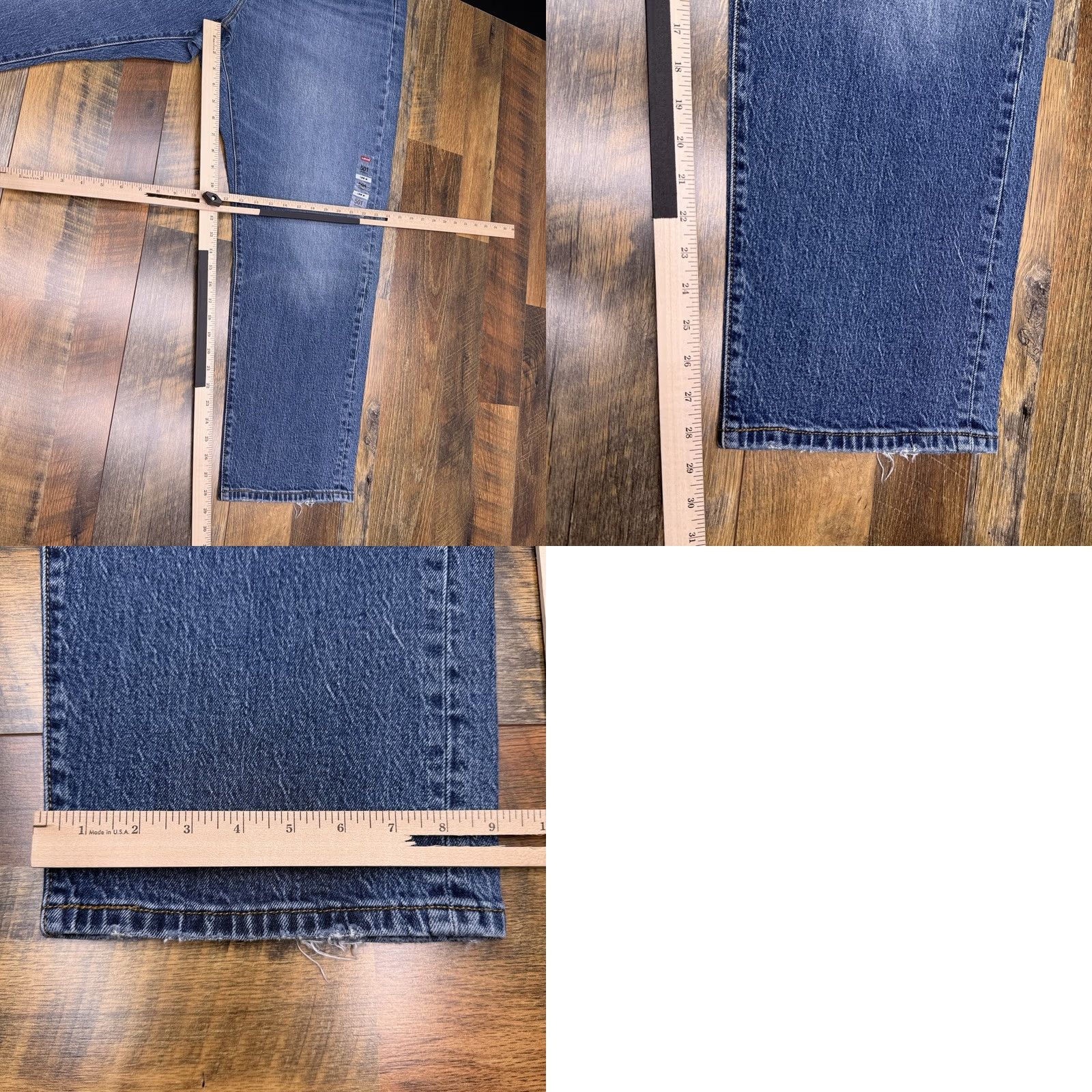 Levi's Levi's 501 Original Straight Jeans Womens 18W High Rise Stretch Denim 5-Pocket Blue NWT Size 40" / US 18 - 10 Thumbnail