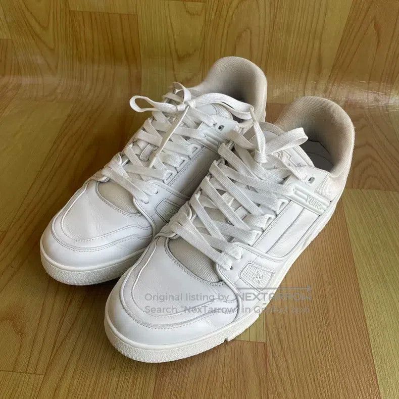 Louis Vuitton Louis Vuitton Trainer S neaker leather and rubber logo low Size US 8 / EU 41 - 2 Thumbnail