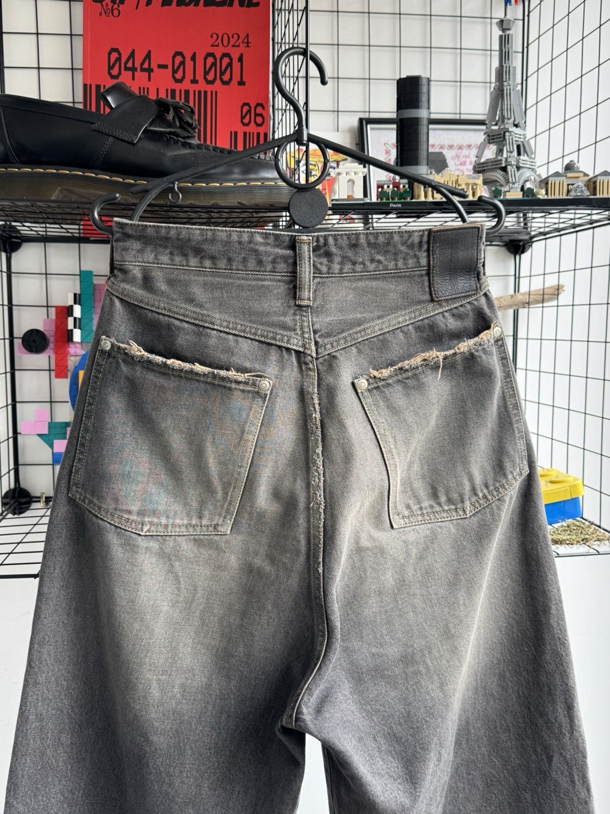 Japanese Brand Daisuke Tanabe Coffee Black Denim Trousers Destroyed Size 27" / US 4 / IT 40 - 8 Thumbnail