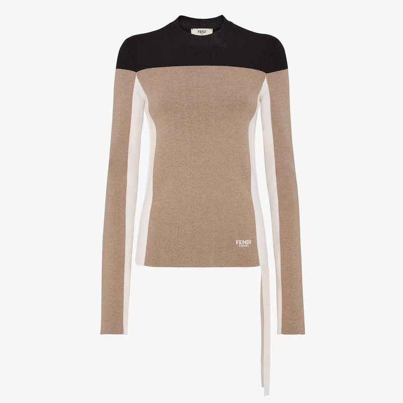 Fendi o1loc1c0426 Jumper in Beige Size L / US 10 / IT 46 - 1 Thumbnail