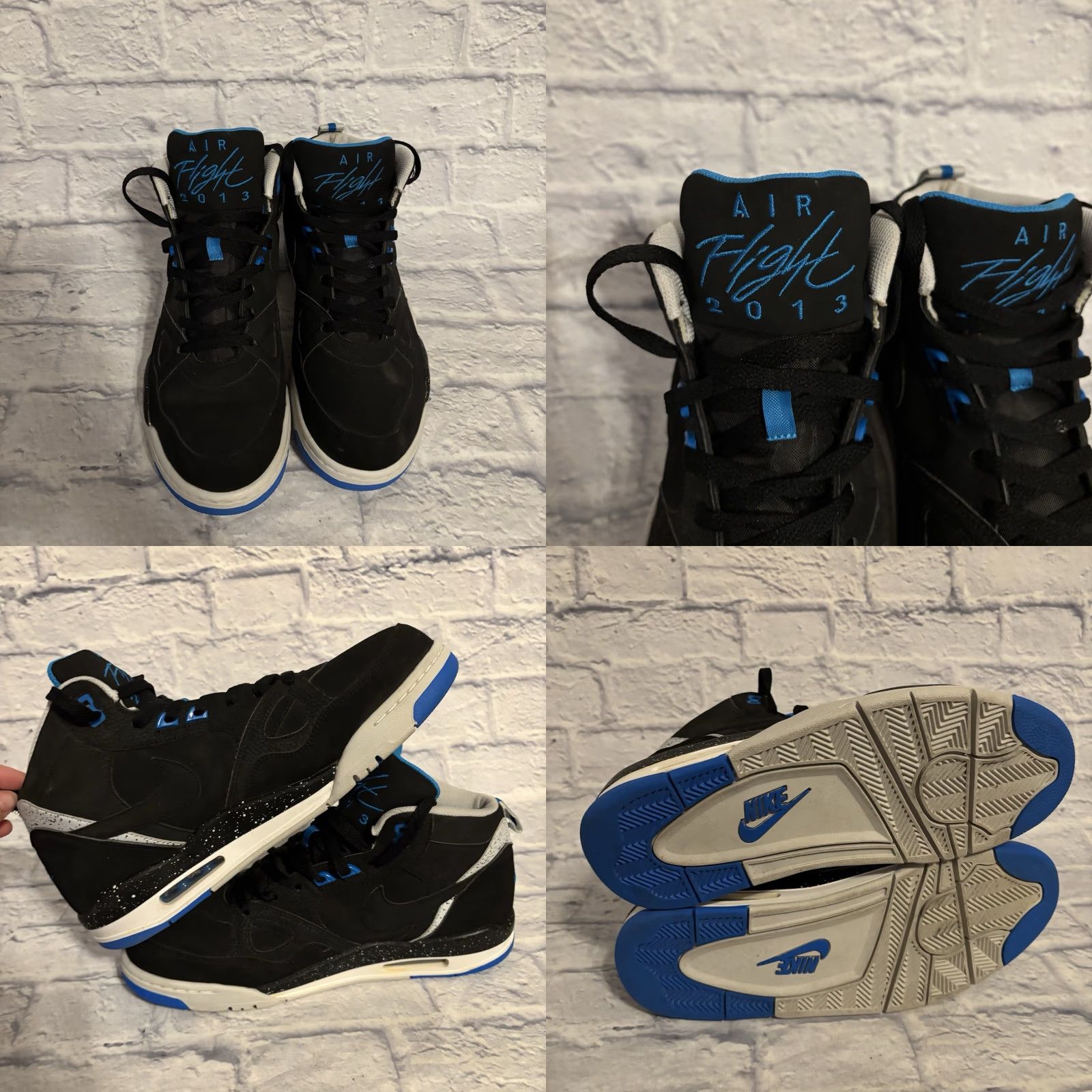 Nike Nike Air Flight ’13 Mid Black Photo Blue 579961-001 Men’s US Size 11 Size US 11 / EU 44 - 8 Thumbnail