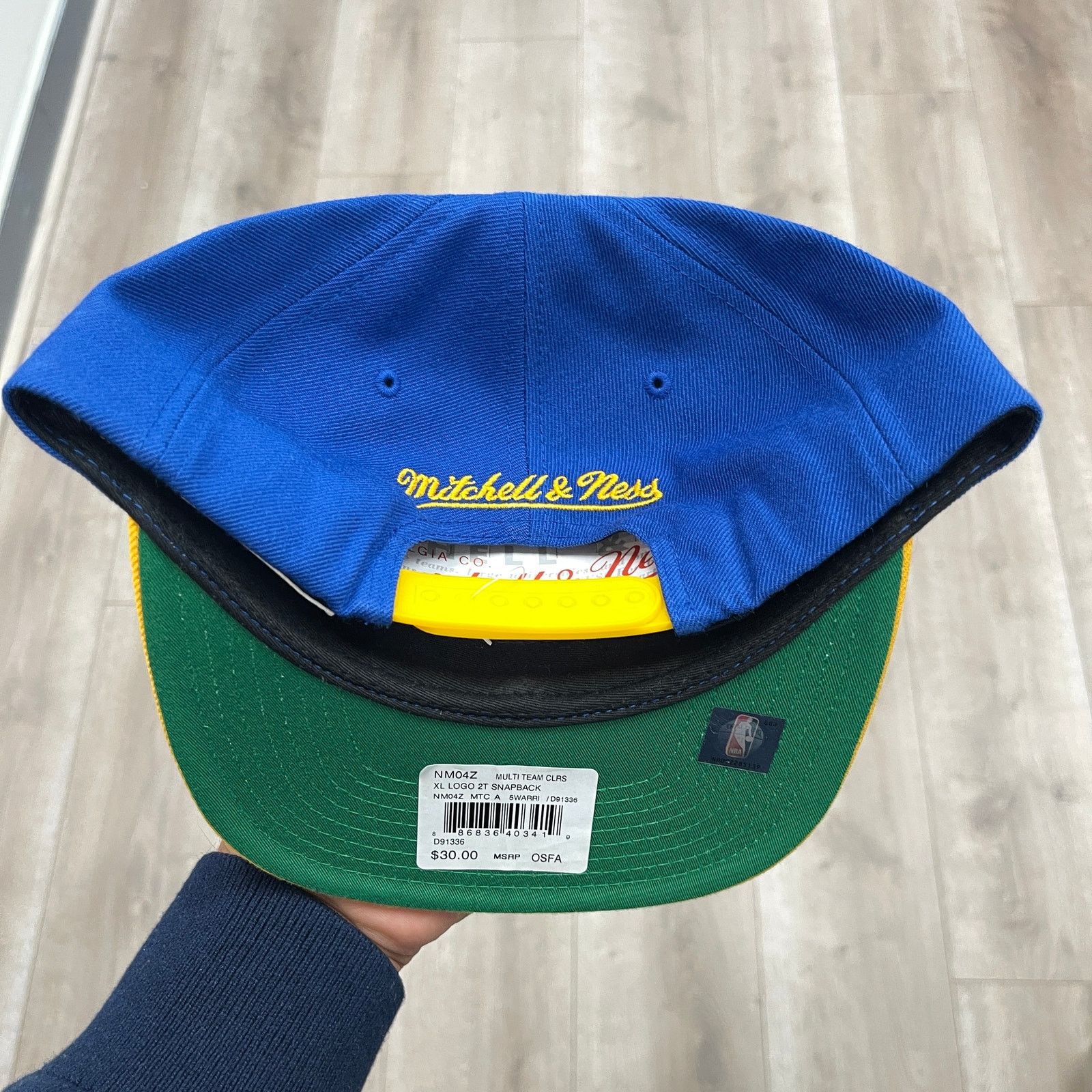 Mitchell & Ness Mitchell & Ness Golden State Warriors XL Logo Snapback Hat Size ONE SIZE - 4 Thumbnail