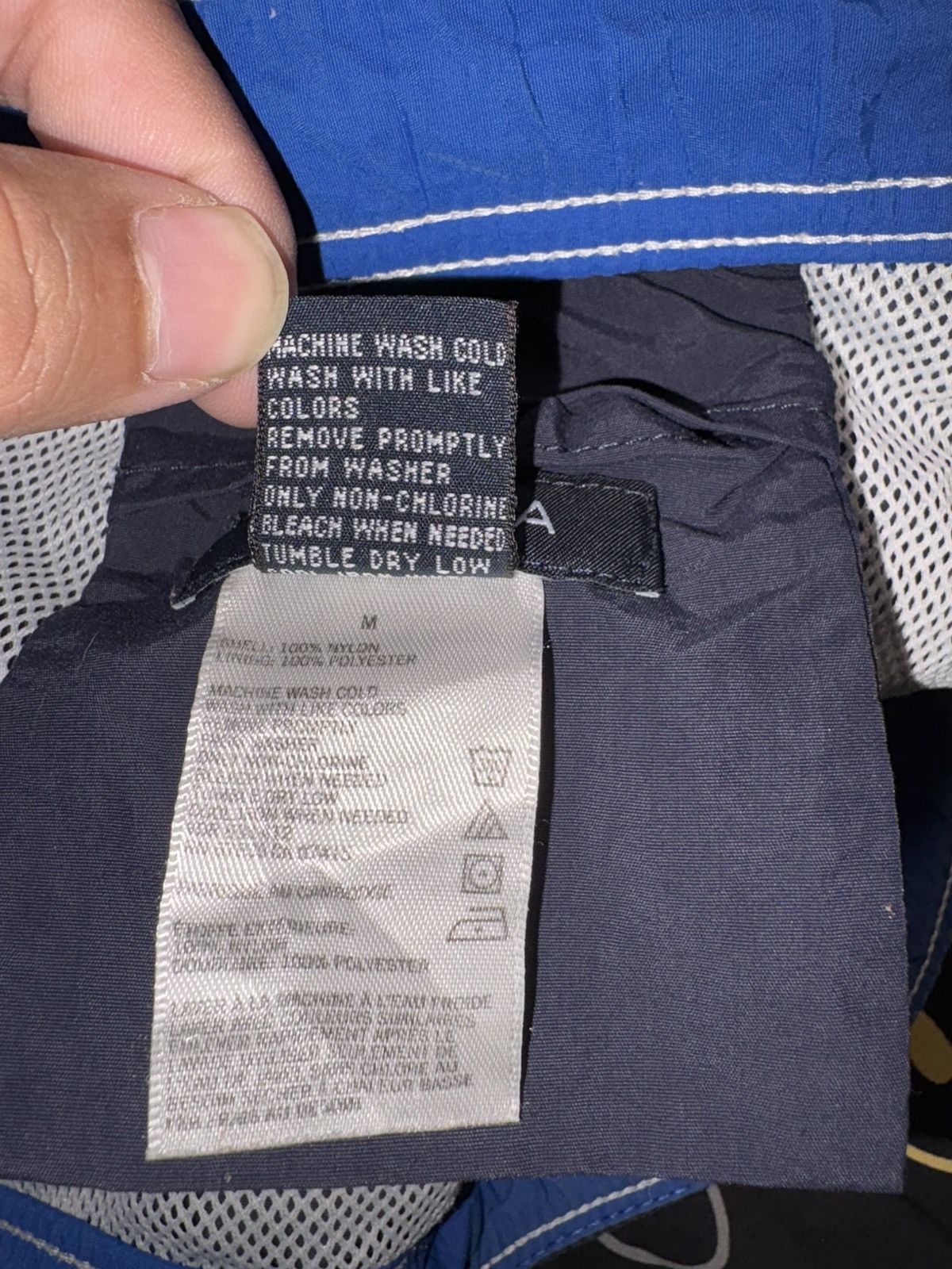 Nautica Vintage Nautica "Spell Out" Nylon Swim Trunks - Navy/White Size US 32 / EU 48 - 6 Thumbnail