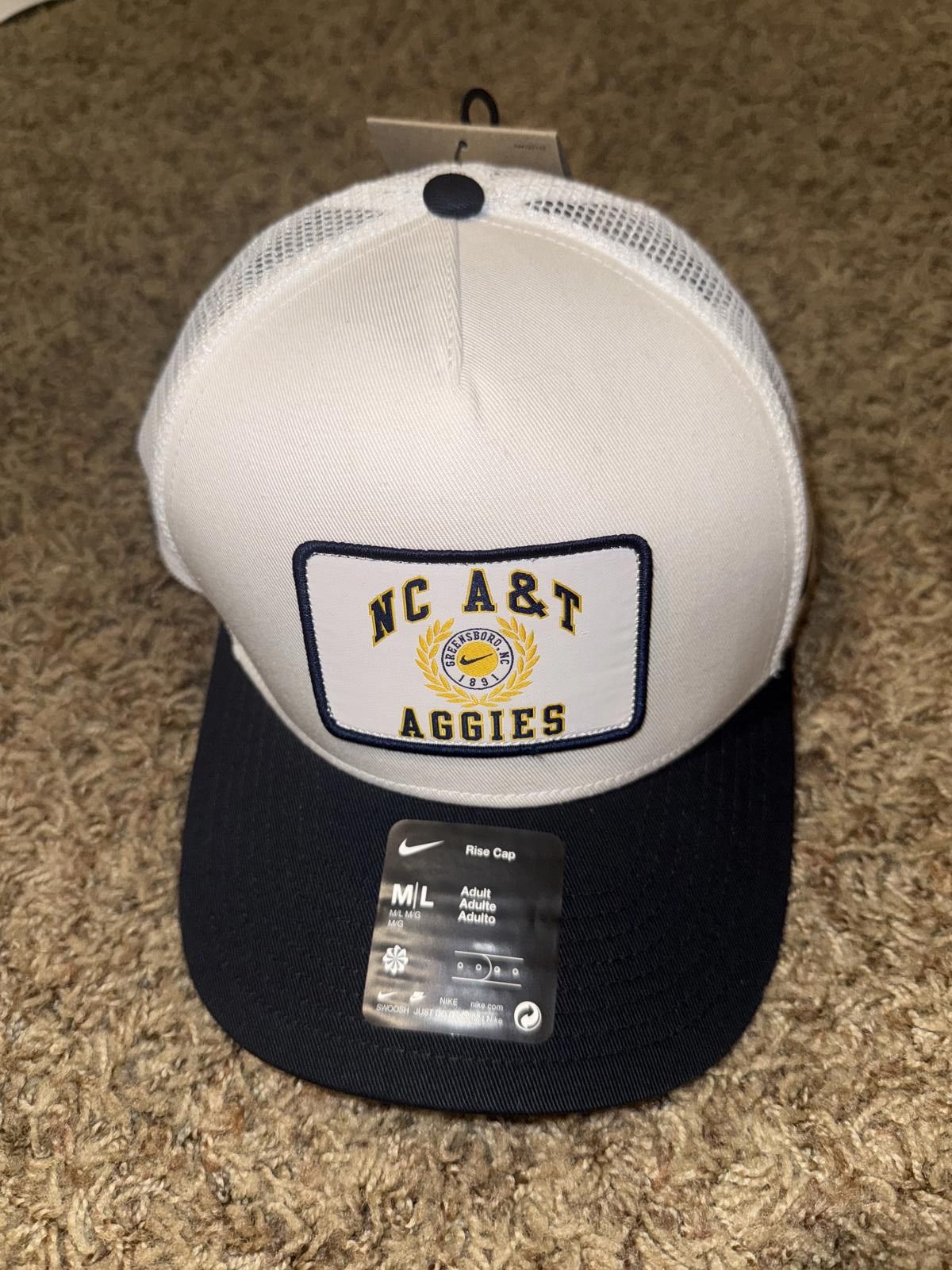 Nike Nike Adult Unisex NC A&T Aggies Rise Cap Hat Size ONE SIZE - 1 Thumbnail
